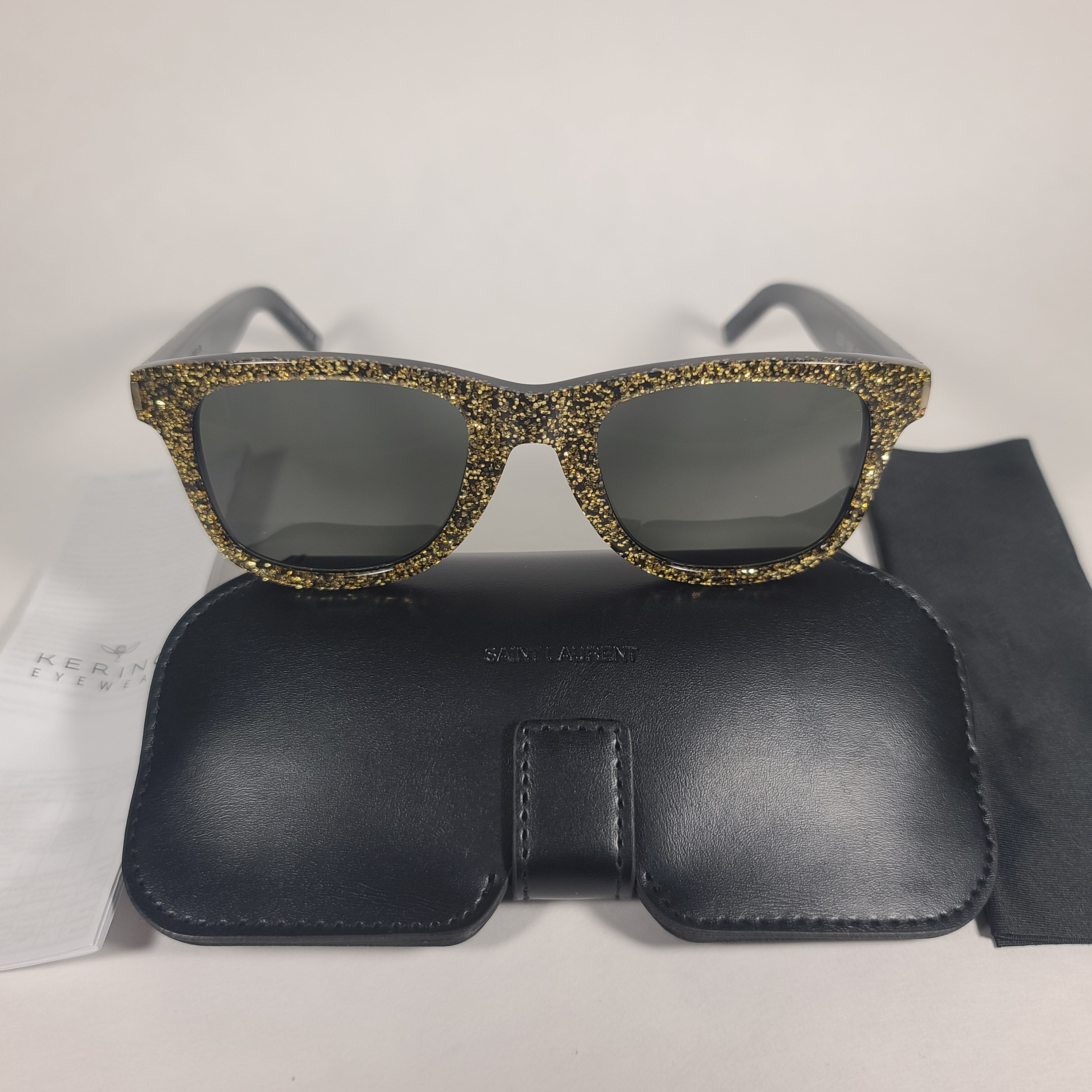 Saint laurent outlet glitter glasses