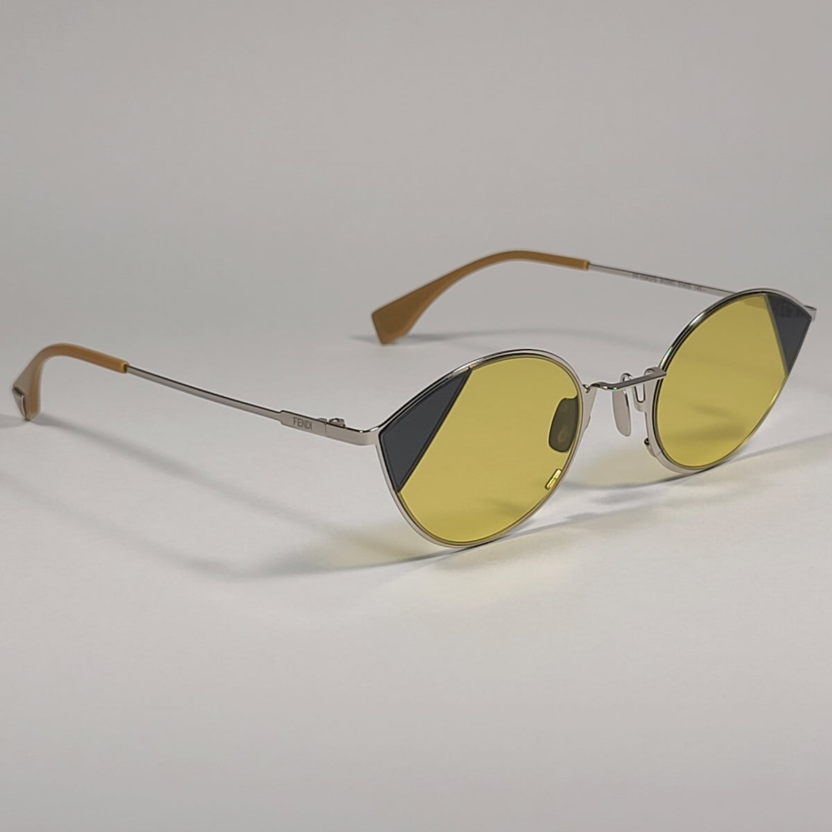 Cat Eye Sunglasses in White - Fendi