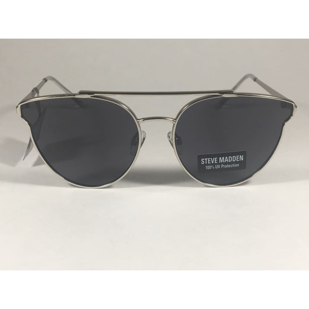 Silver Bat Charm Cat Eye Sunglasses