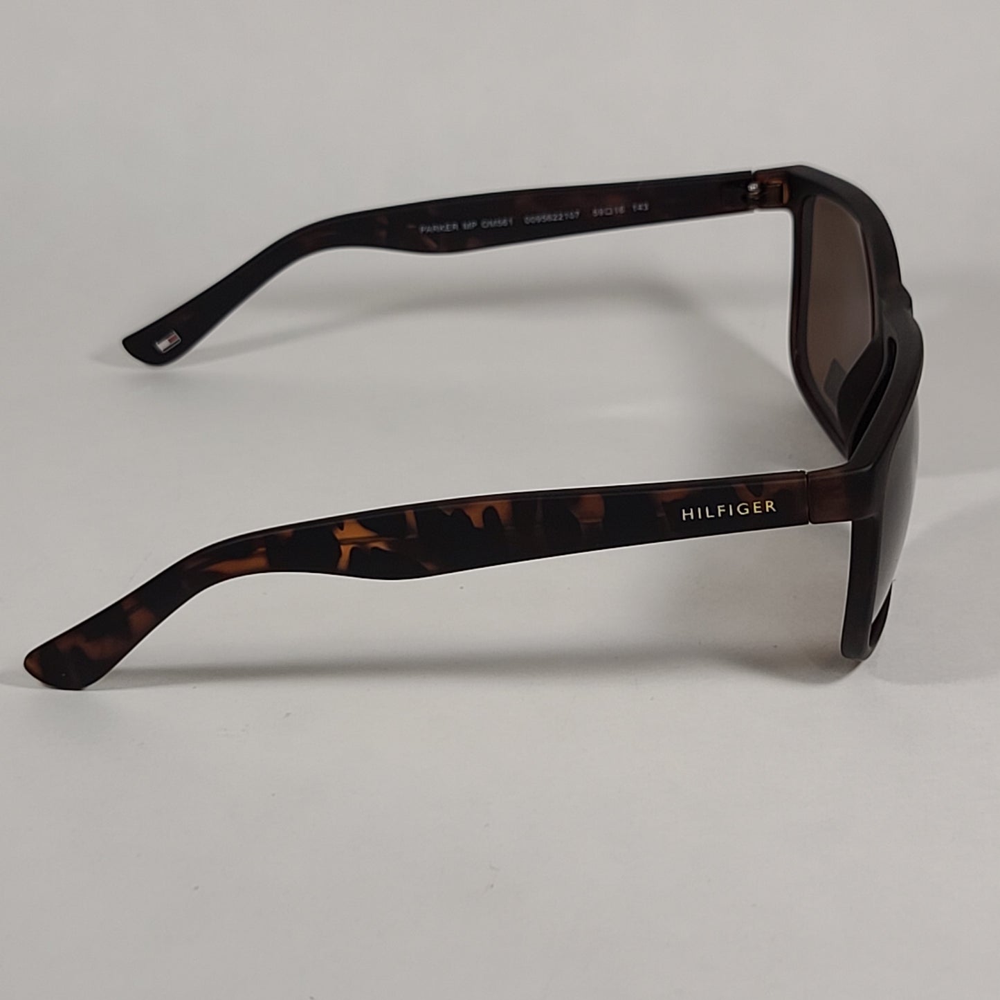 Tommy Hilfiger "Parker" MP OM561 Square Sunglasses Brown Tortoise Havana Brown Lens