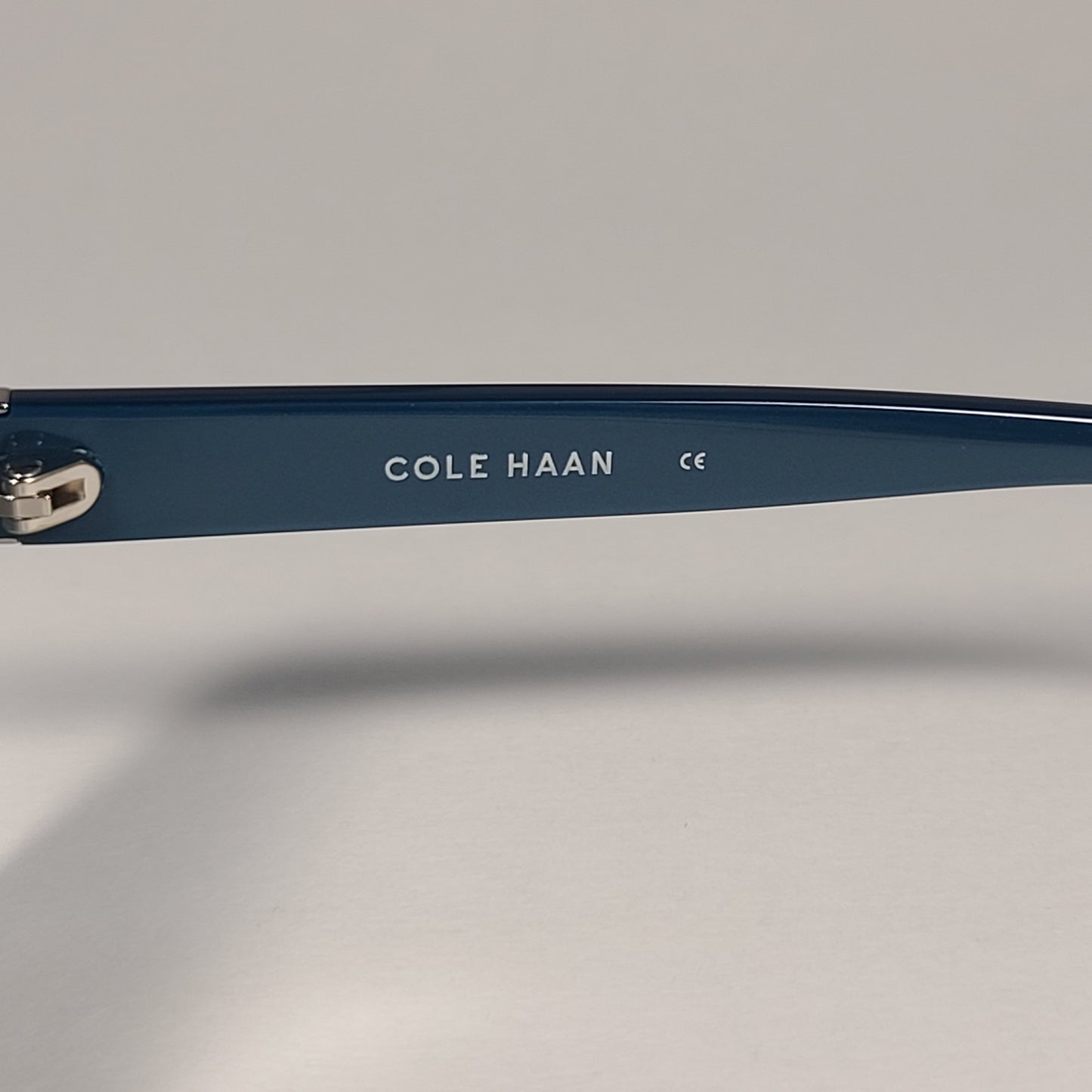 Cole Haan CH7007 320 Oval Sunglasses Crystal Teal Frame Gray Gradient Lens - Sunglasses
