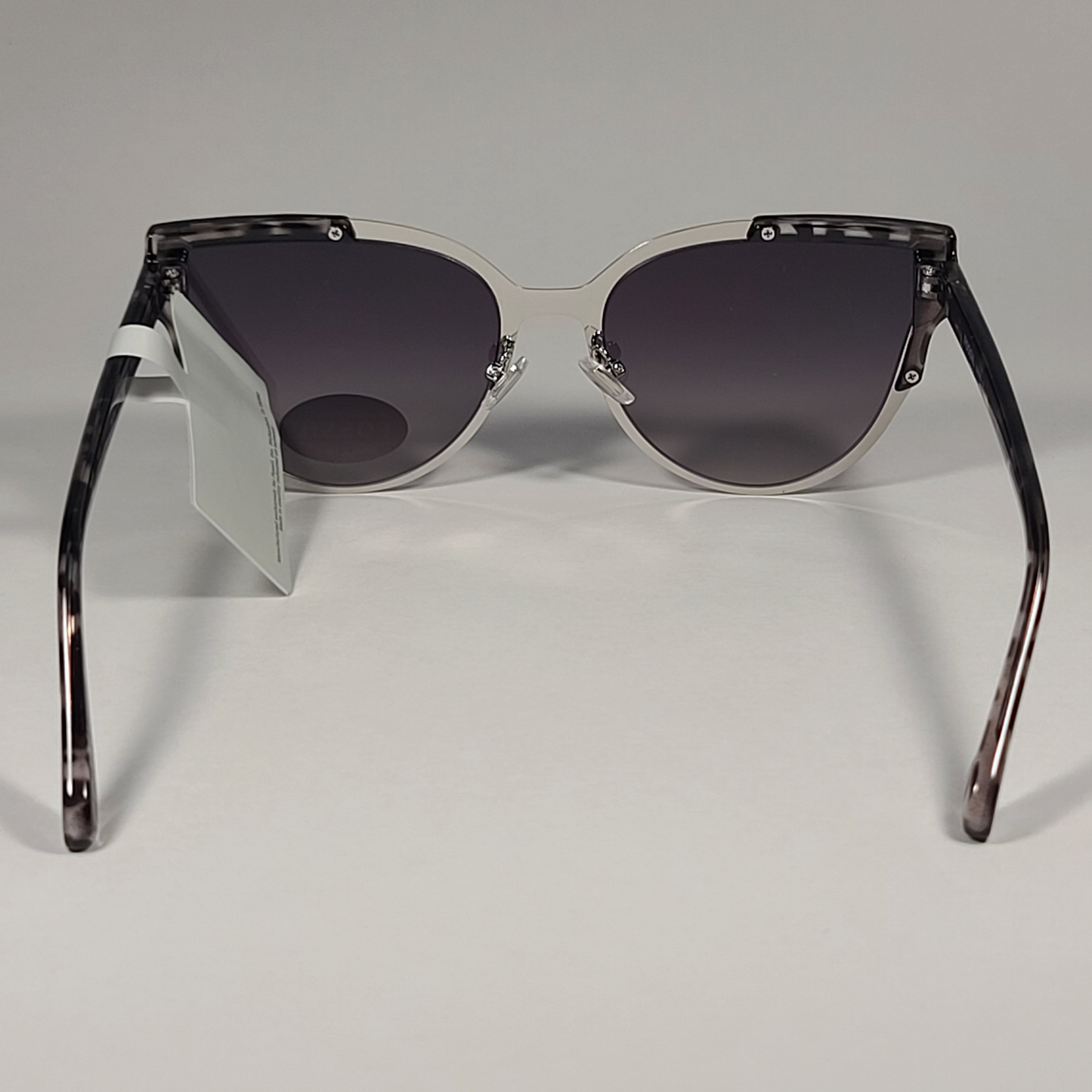 Fossil FW178 Cat Eye Sunglasses Silver and Gray Marble Frame / Gray Gradient - Sunglasses