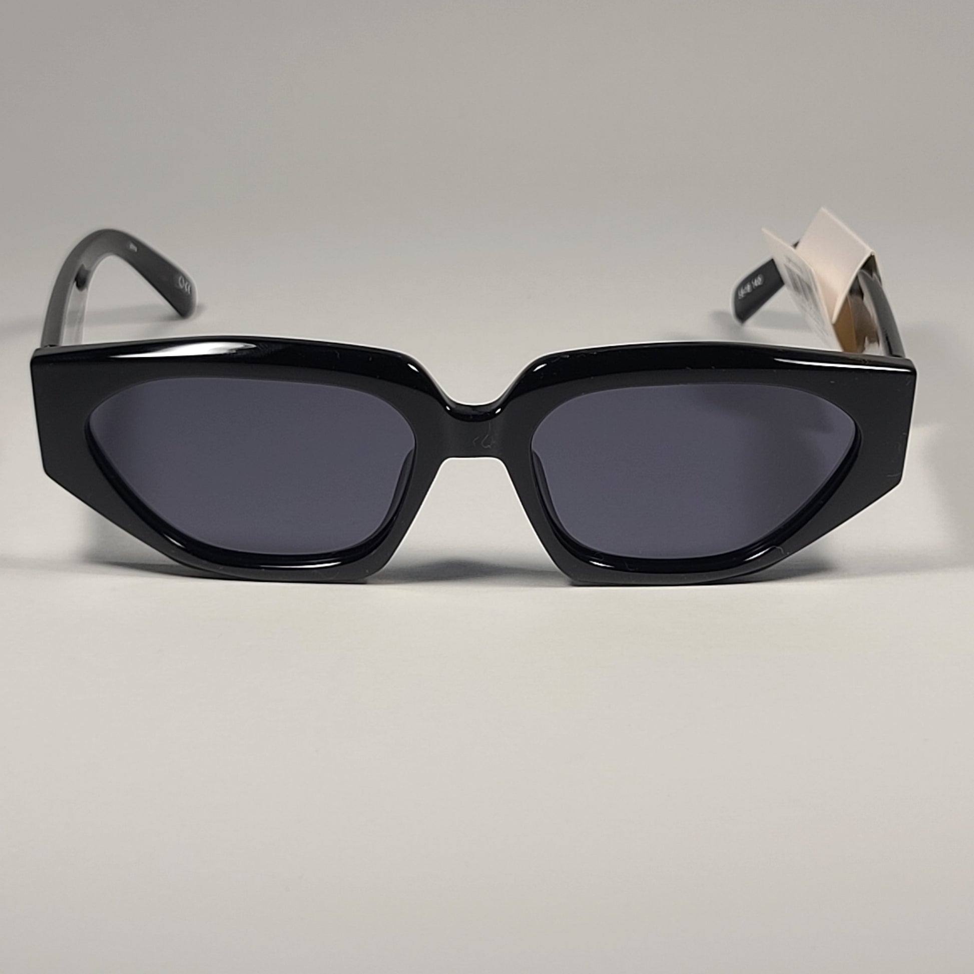 Le Specs Major! Exclusive Flat Cat Eye Sunglasses Black Frame / Gray Lens LSP2102339 - Sunglasses