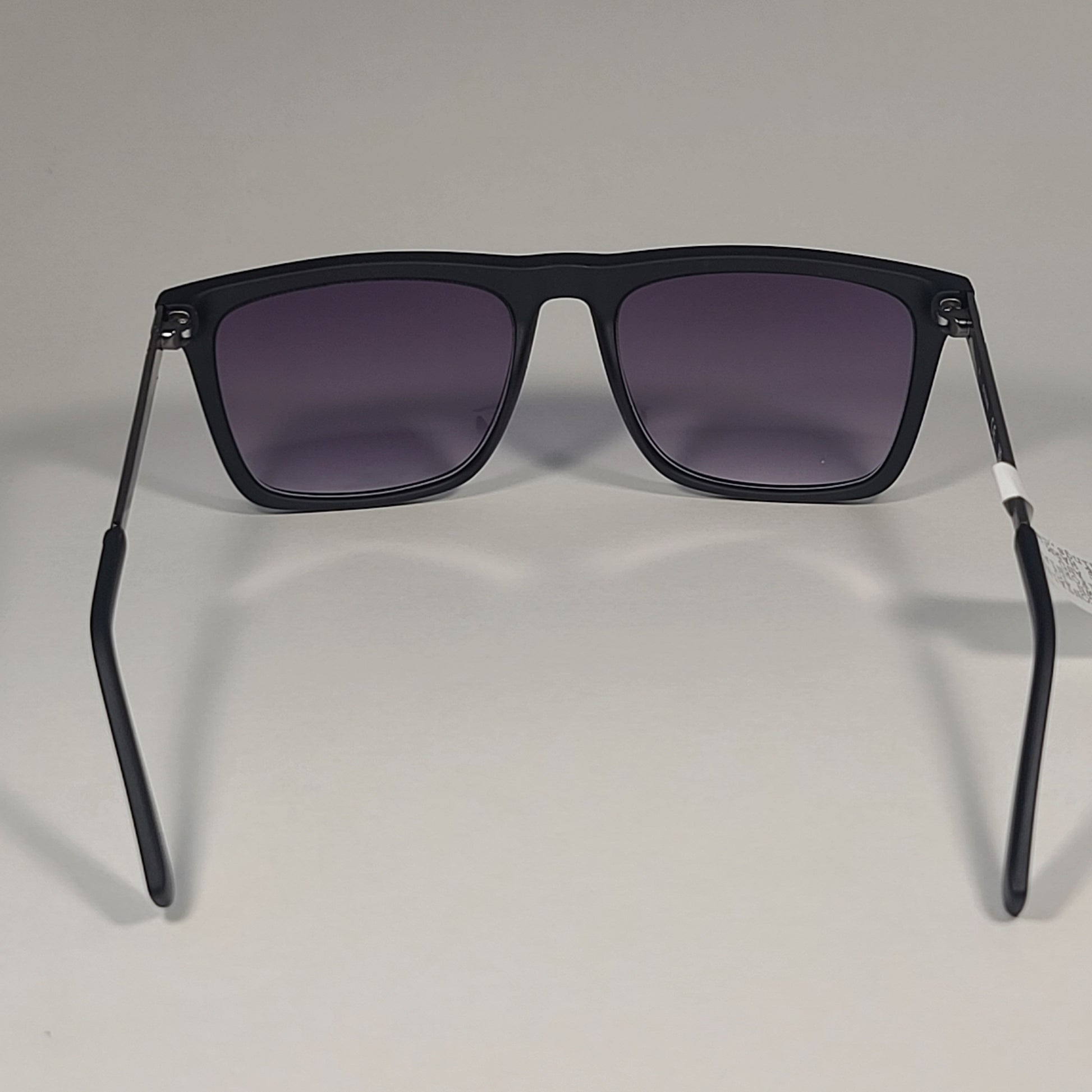 Guess Flat Top Square Sunglasses Matte Black Gunmetal Smoke Lens GF0176 02B - Sunglasses