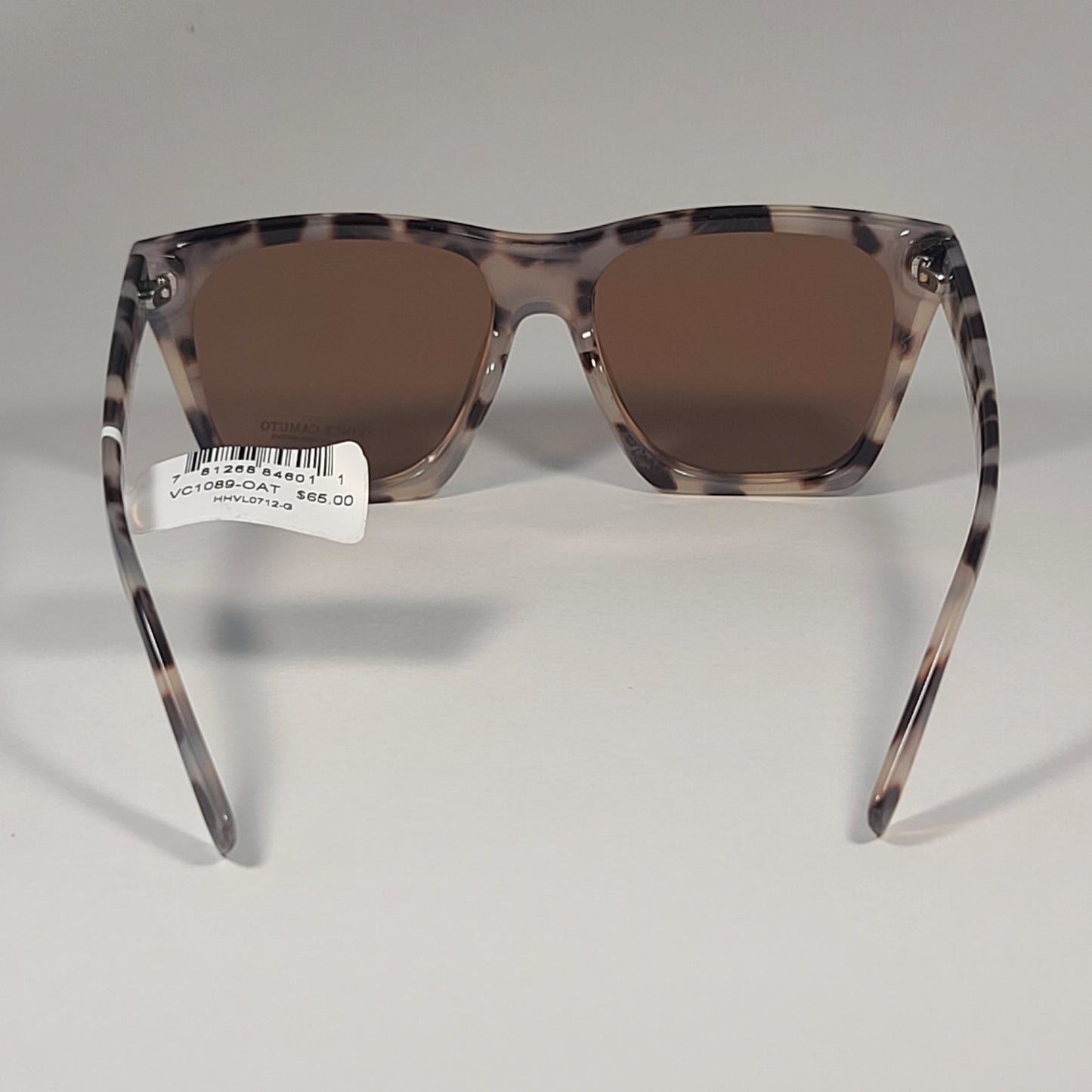 Vince Camuto Shield Sunglasses Oatmeal Tortoise Frame Flash Lenses VC1089 OAT - Sunglasses