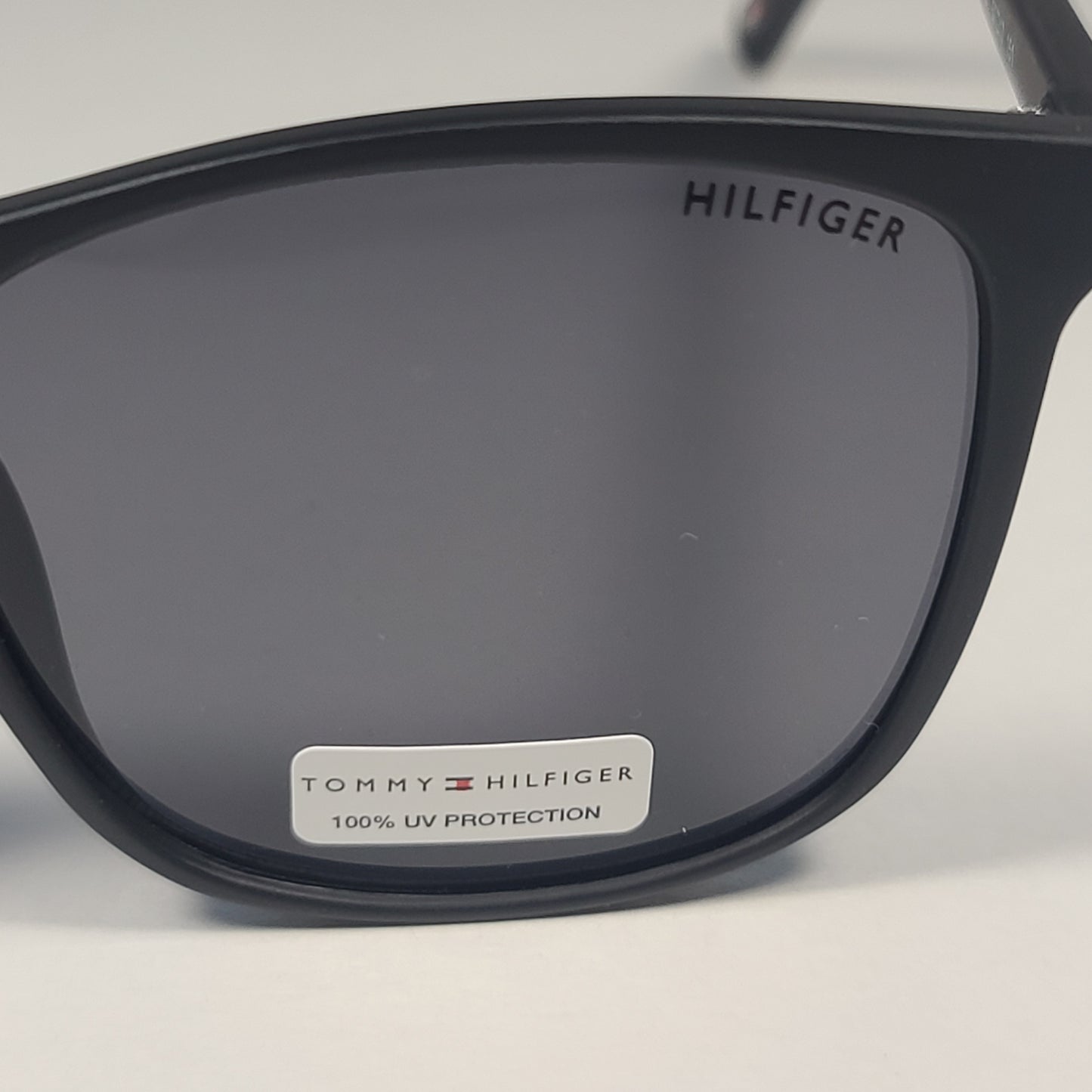 Tommy Hilfiger TIESTO MP OM617 Designer Sunglasses Matte Black Frame Gray Lens - Sunglasses