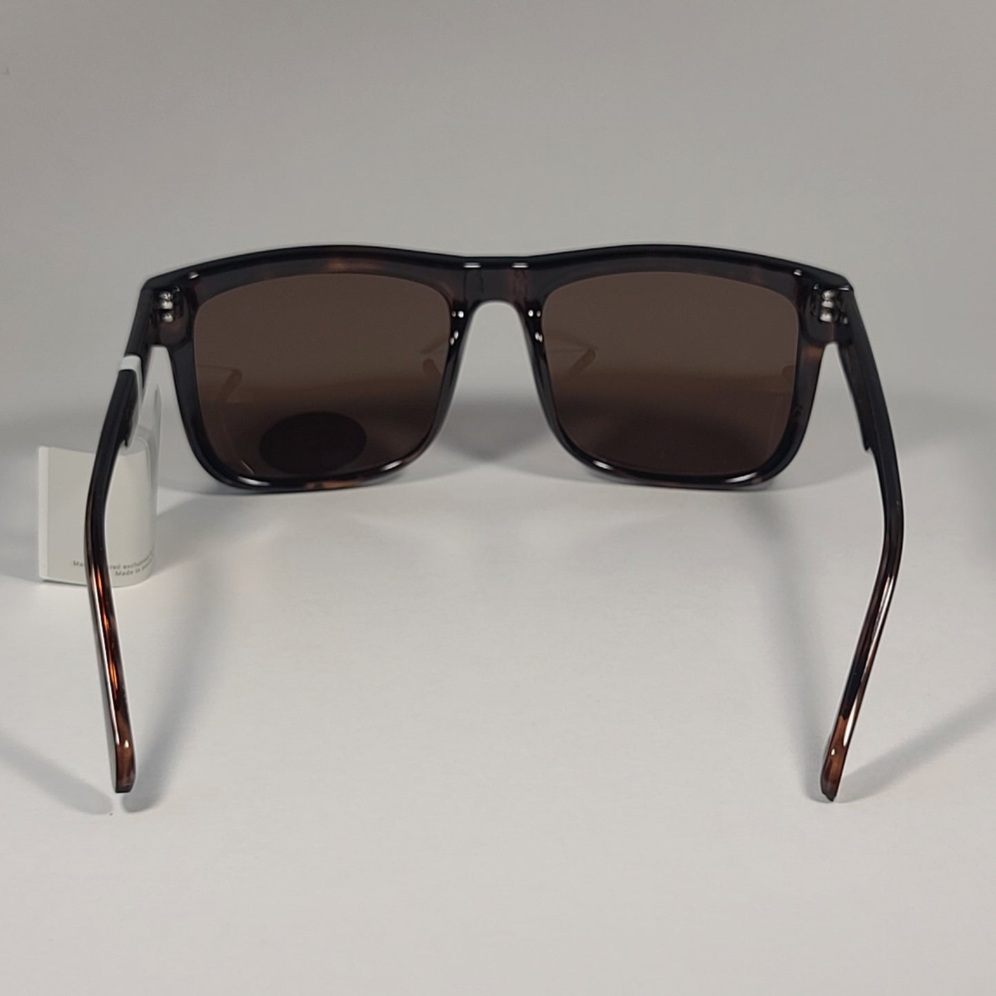 Fossil FW145 Square Sunglasses Brown Tortoise Frame Brown Lens - Sunglasses