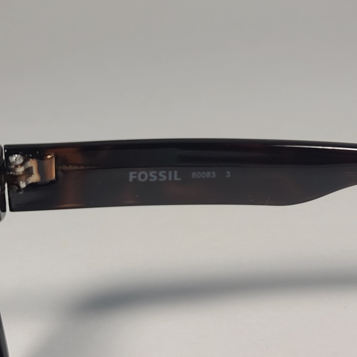 Fossil FW145 Square Sunglasses Brown Tortoise Frame Brown Lens - Sunglasses