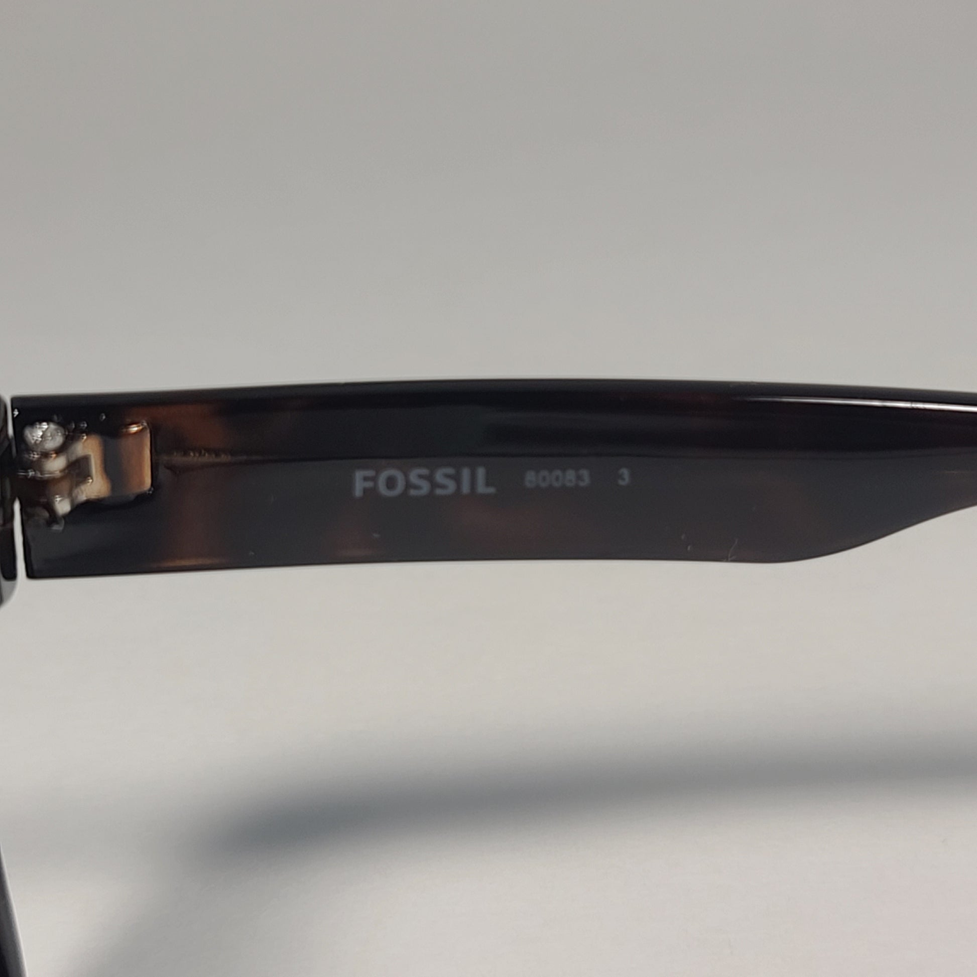 Fossil FW145 Square Sunglasses Brown Tortoise Frame Brown Lens - Sunglasses