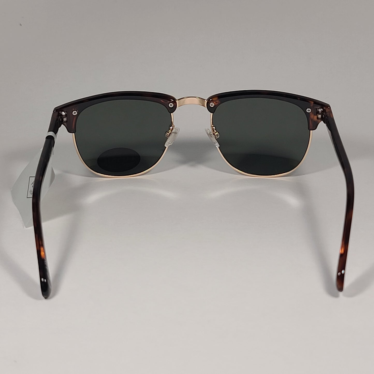 Fossil FM143 Men’s Club Sunglasses Brown Tortoise / Gold Frame Solid Green Lens - Sunglasses