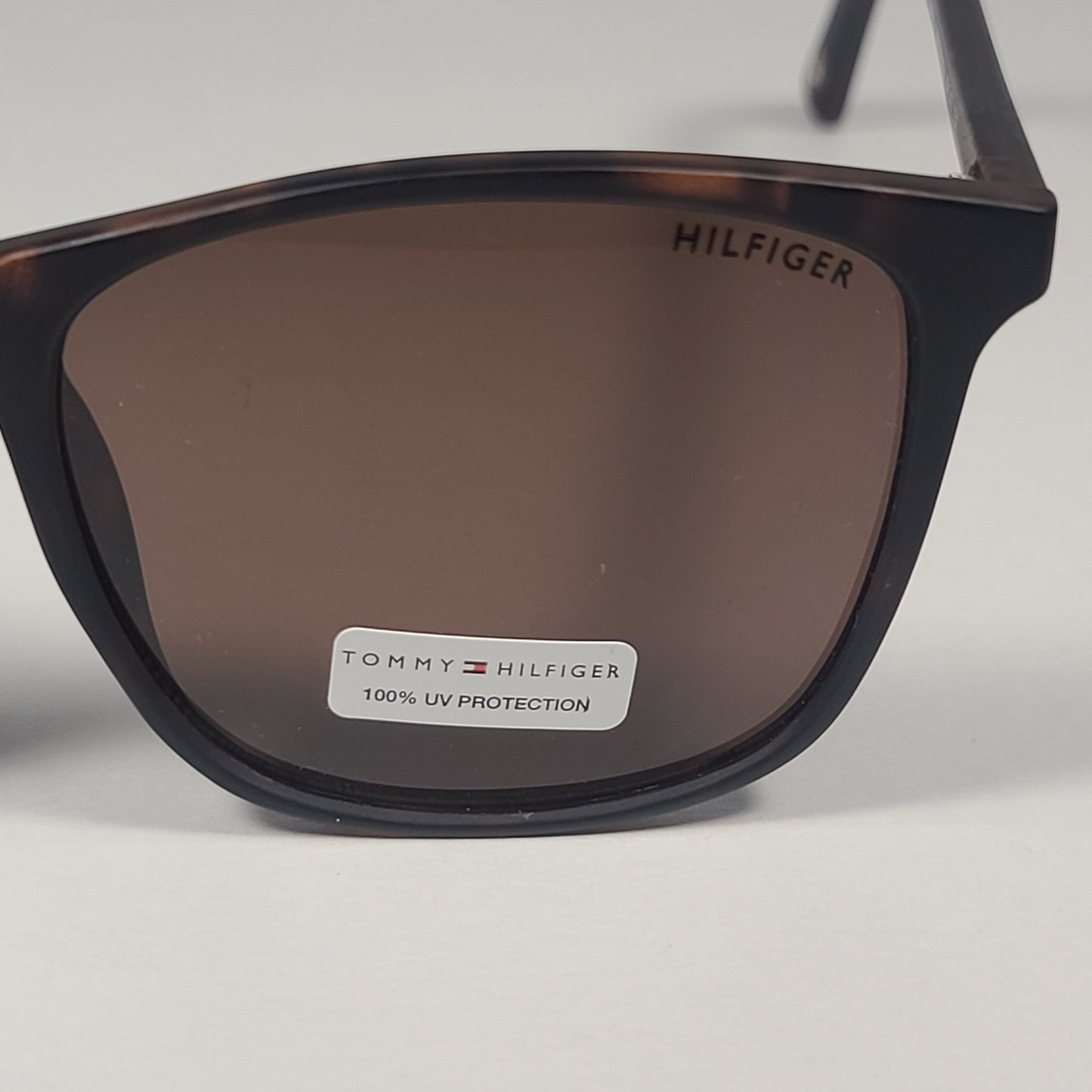 Tommy Hilfiger "TIESTO" MP OM617 Designer Sunglasses Matte Tortoise Brown Frame Gray Lens