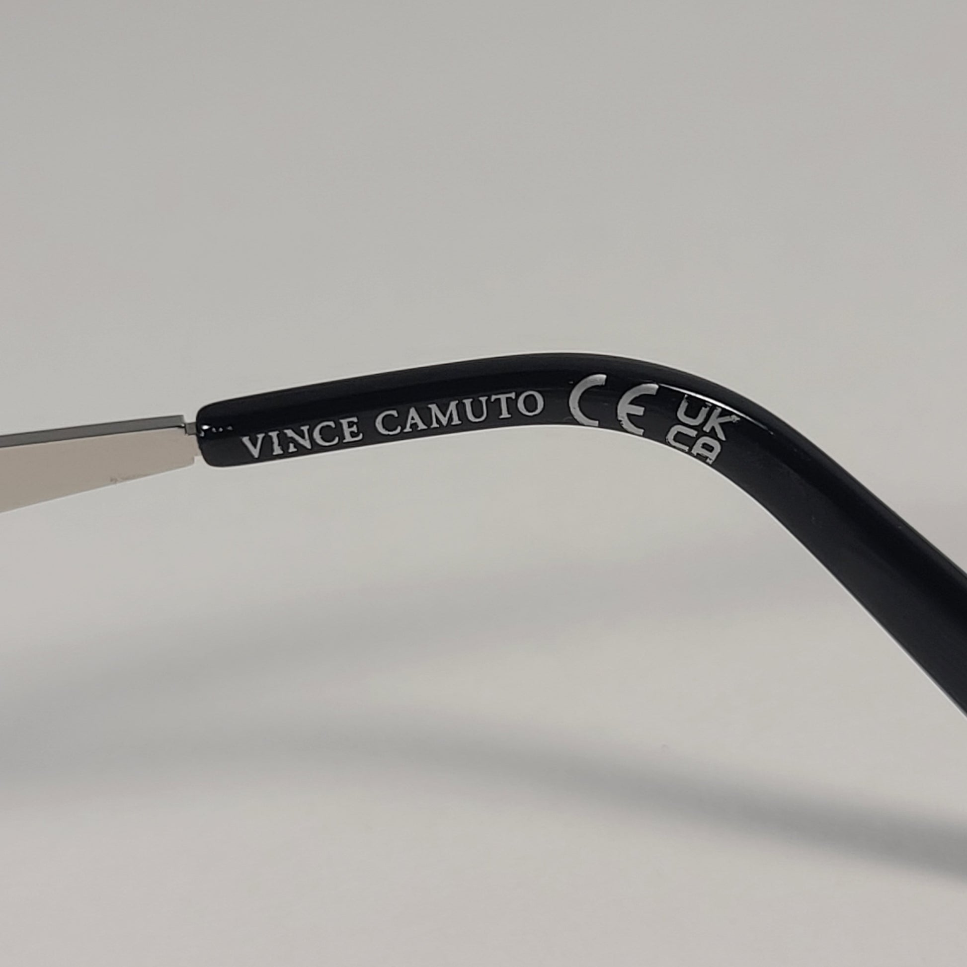 Vince Camuto VM611 SLV Rimless Wrap Sunglasses Silver Blue Gradient Lens - Sunglasses