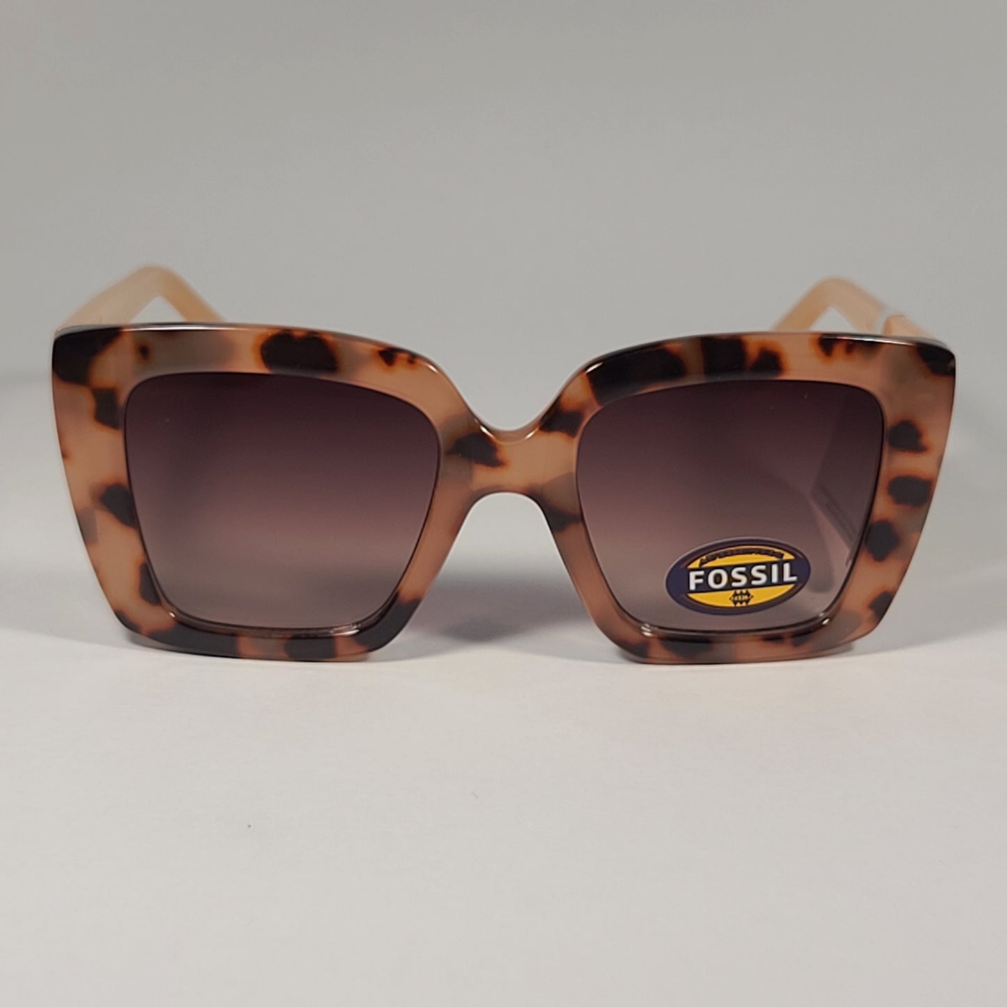 Fossil FW223 Oversize Butterfly Sunglasses Light Tortoise Brown Gradient Lens - Sunglasses