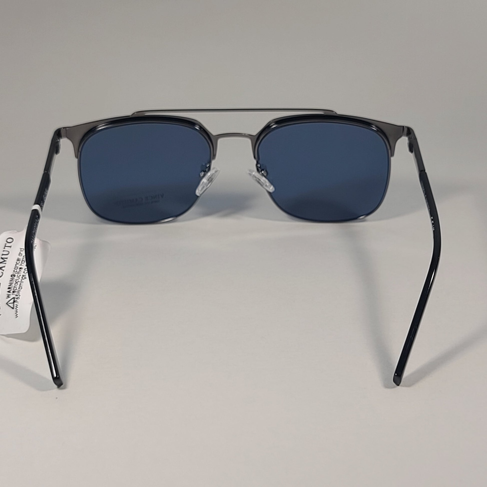 Vince Camuto VM636 GUNBL Designer Sunglasses Gunmetal Frame Blue Lens - Sunglasses