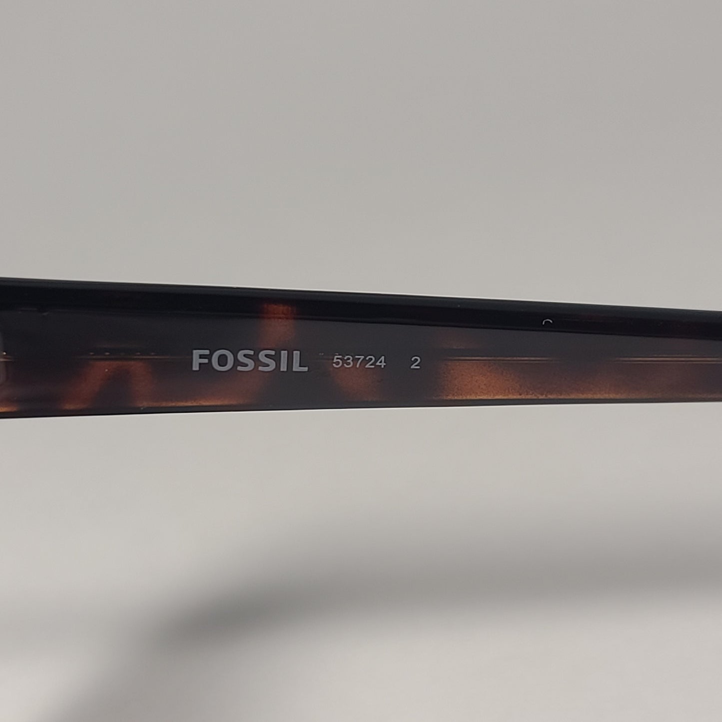 Fossil FW114 Large Square Sunglasses Brown Tortoise Frame Brown Gradient Lens - Sunglasses