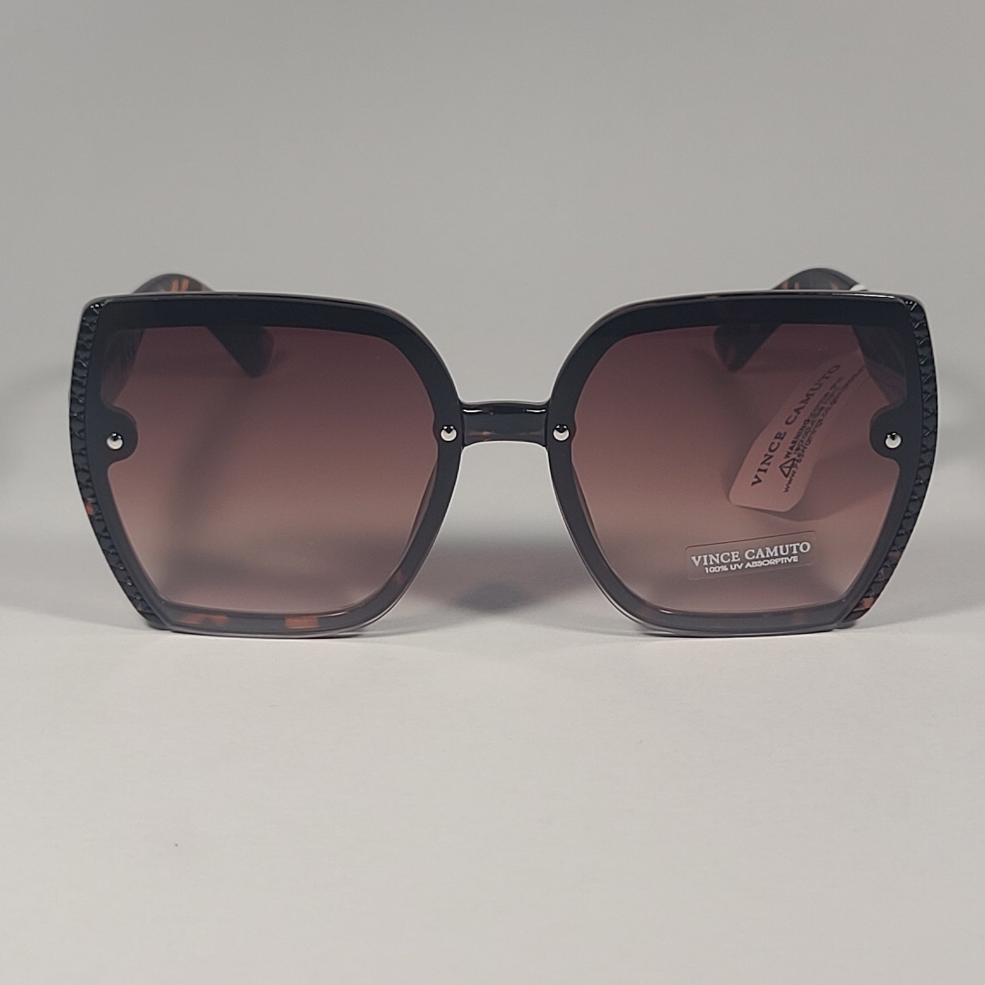 Vince Camuto VC1064 TS Oversize Butterfly Sunglasses Brown Tortoise Frame Brown Gradient Lens - Sunglasses