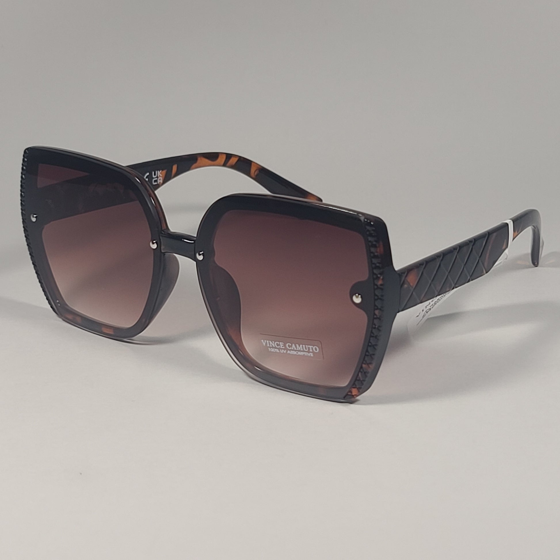 Vince Camuto VC1064 TS Oversize Butterfly Sunglasses Brown Tortoise Frame Brown Gradient Lens - Sunglasses