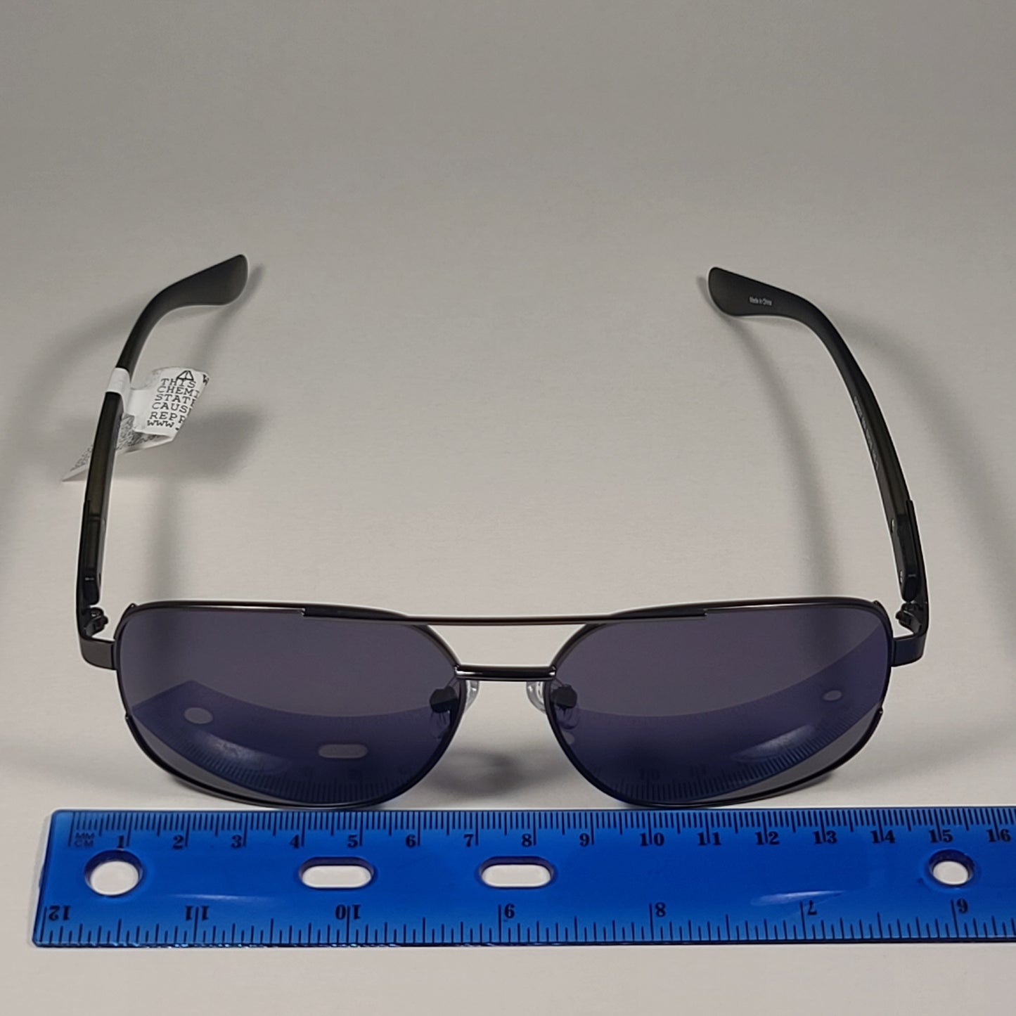 Guess Navigator Sunglasses Gunmetal Matte Black Frame Gray Lens GF0227 08A - Sunglasses