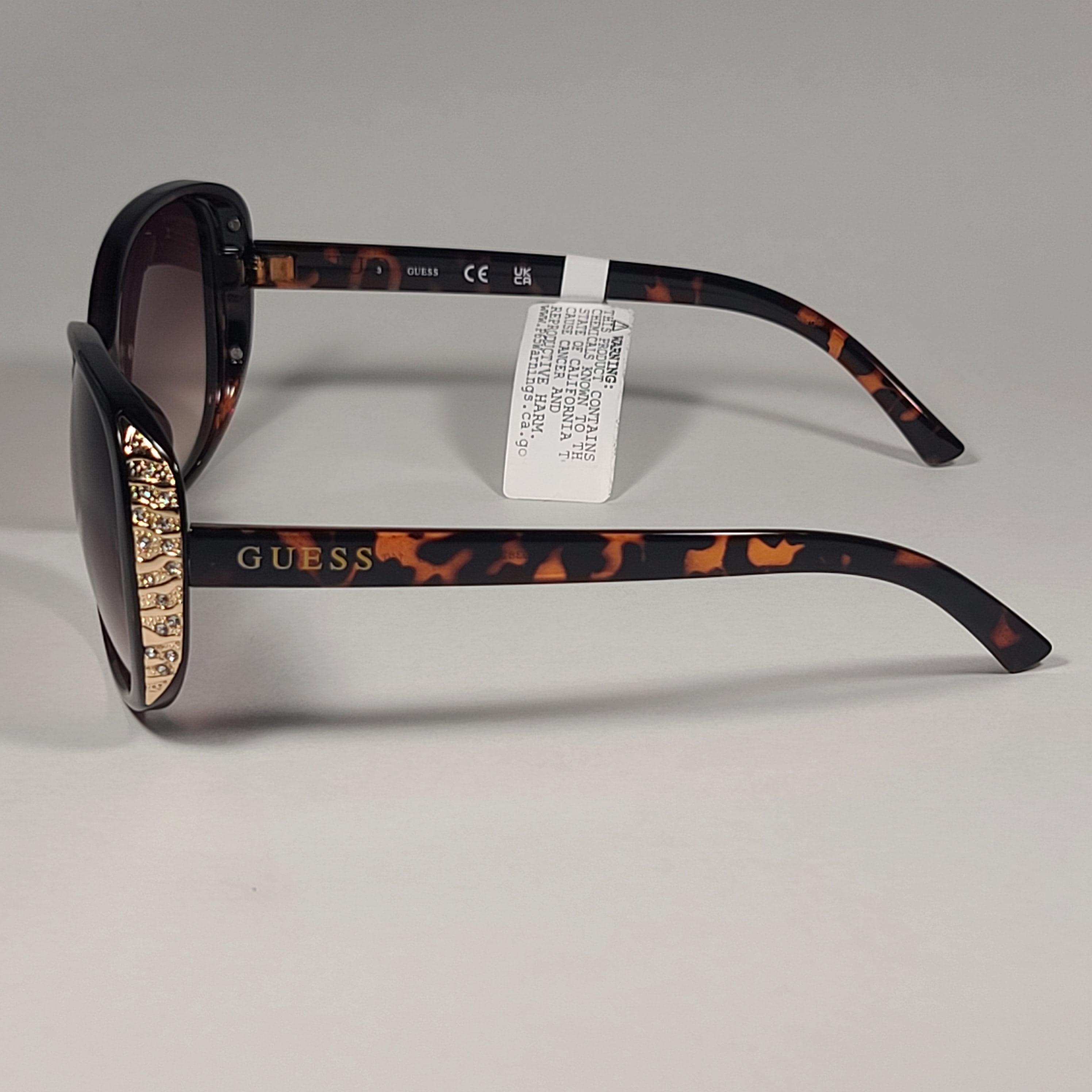 GUESS men's acetate tortoise brown deals UV3 sunglasses with gradient lenses imported