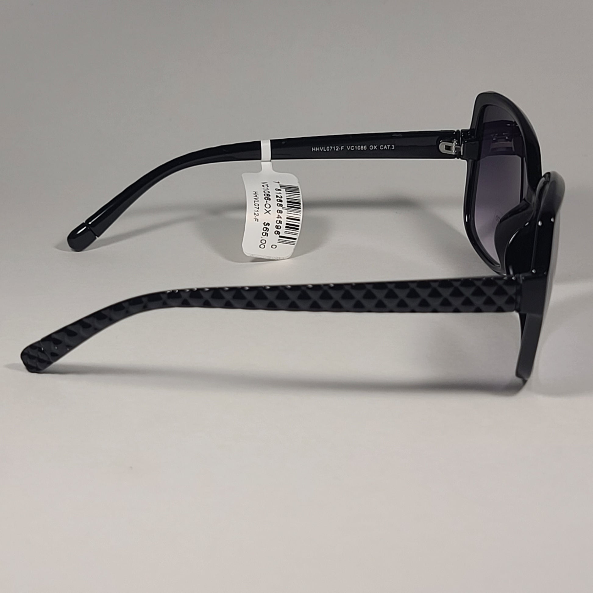 Vince Camuto VC1086 OX Butterfly Sunglasses Black Frame Smoke Gradient Lens - Sunglasses