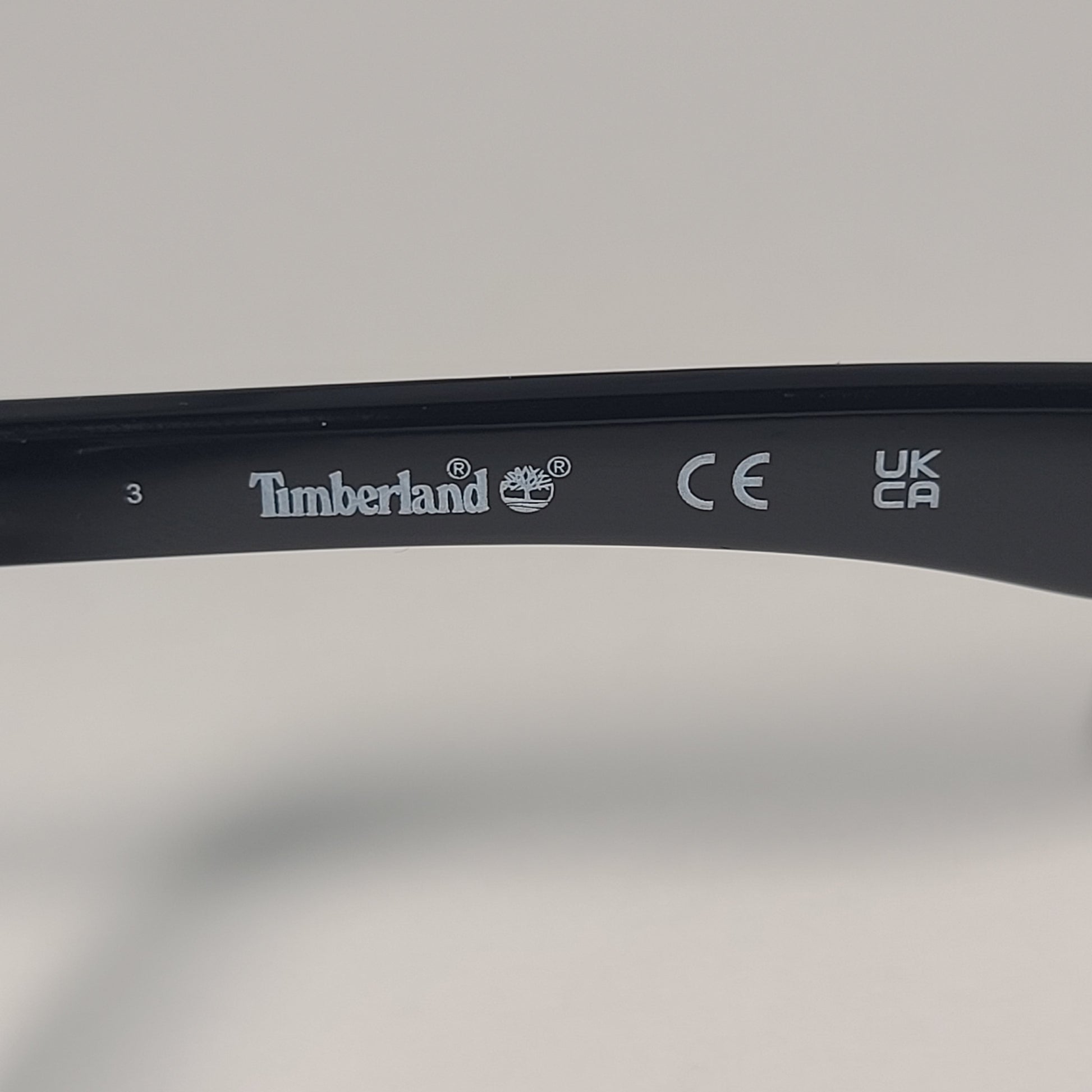 Timberland Rectangular Keyhole Sunglasses Shiny Black Green Lens TB7144 01N - Sunglasses