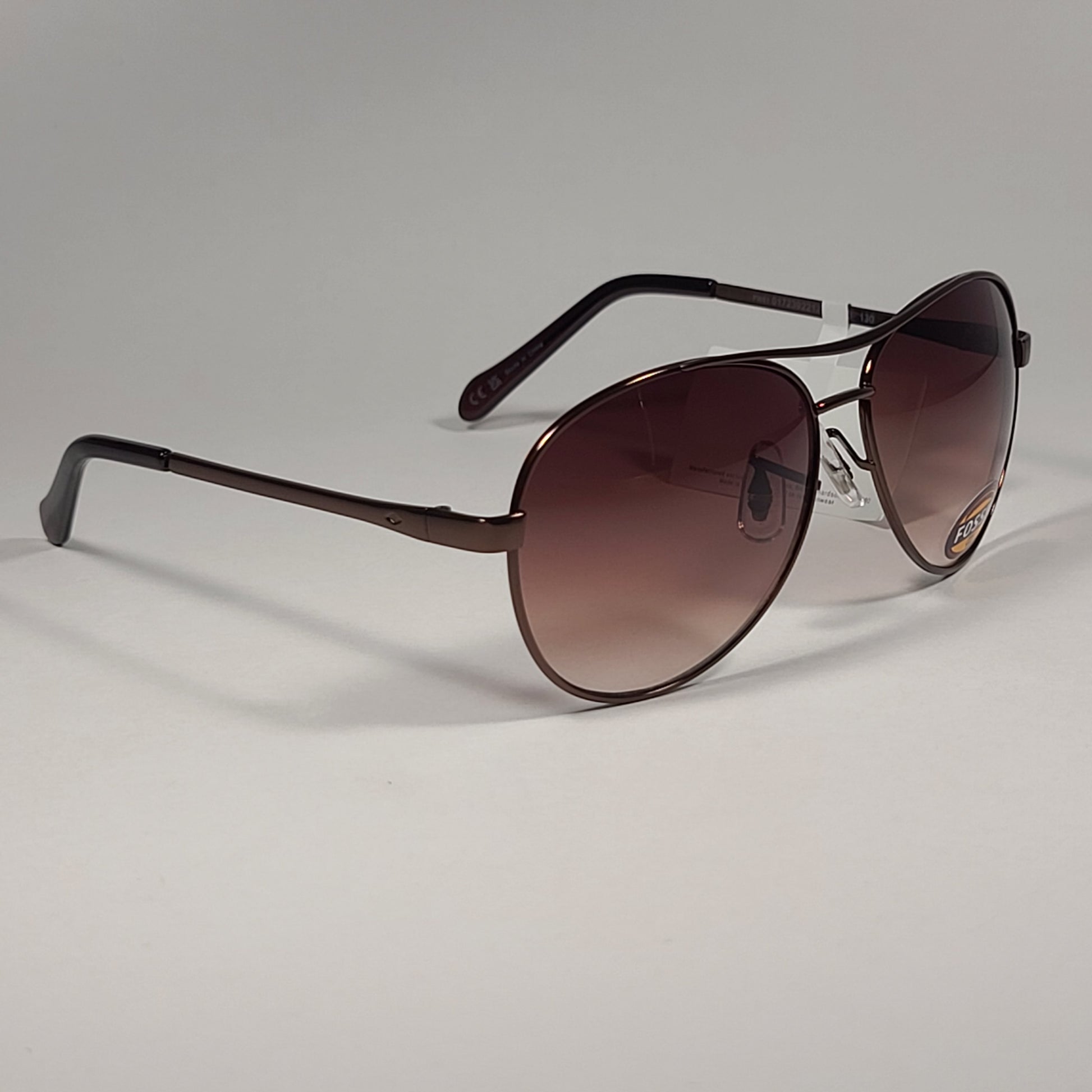 Fossil FW51 Pilot Sunglasses Brown Bronze Frame / Brown Gradient Lens - Sunglasses