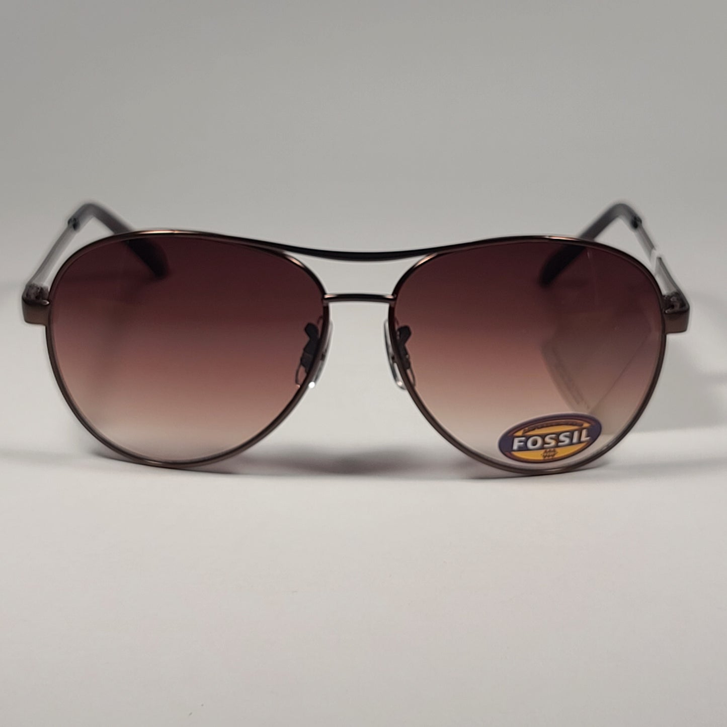 Fossil FW51 Pilot Sunglasses Brown Bronze Frame / Brown Gradient Lens - Sunglasses