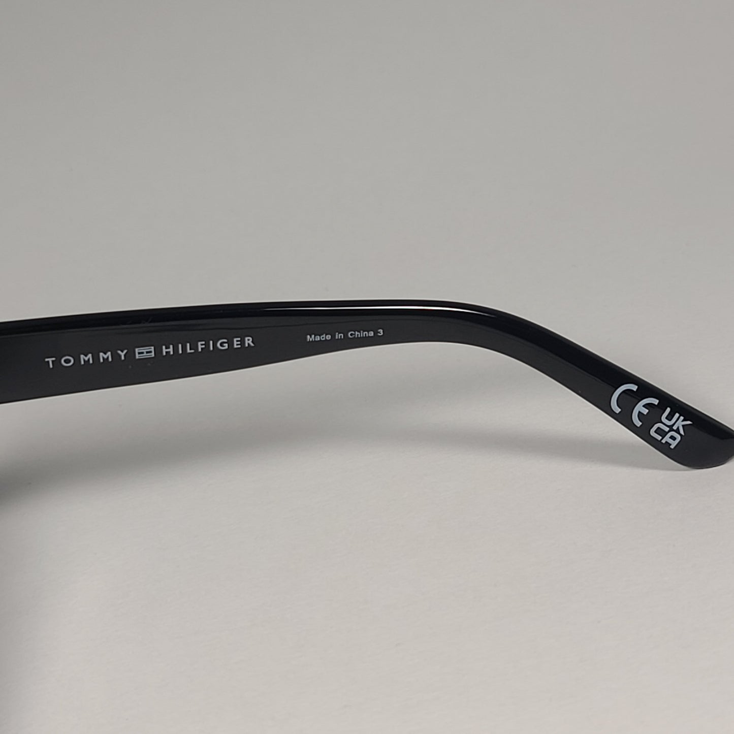 Tommy Hilfiger Miley WP OL567 Sunglasses Shiny Black Frame Smoke Gradient Lens - Sunglasses
