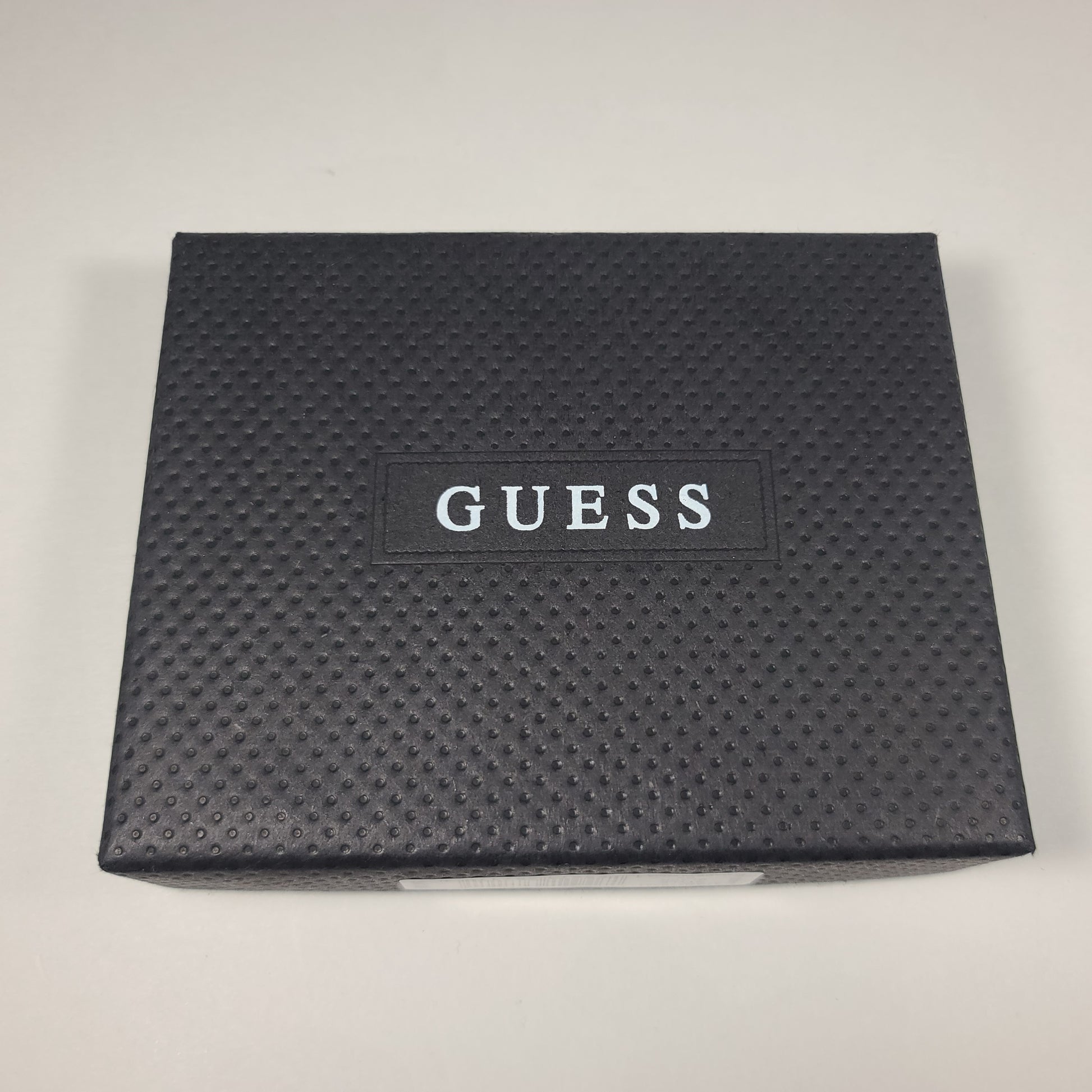 Guess Los Angeles Men’s Trifold Wallet Faux Black Red Stitching 31GO110041 - Wallets