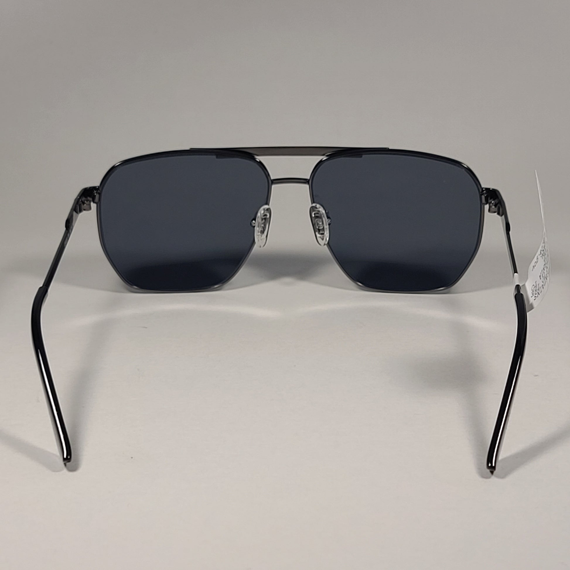 Guess Hexagon GF0230 08A Navigator Sunglasses Gunmetal Frame And Gray Lens - Sunglasses