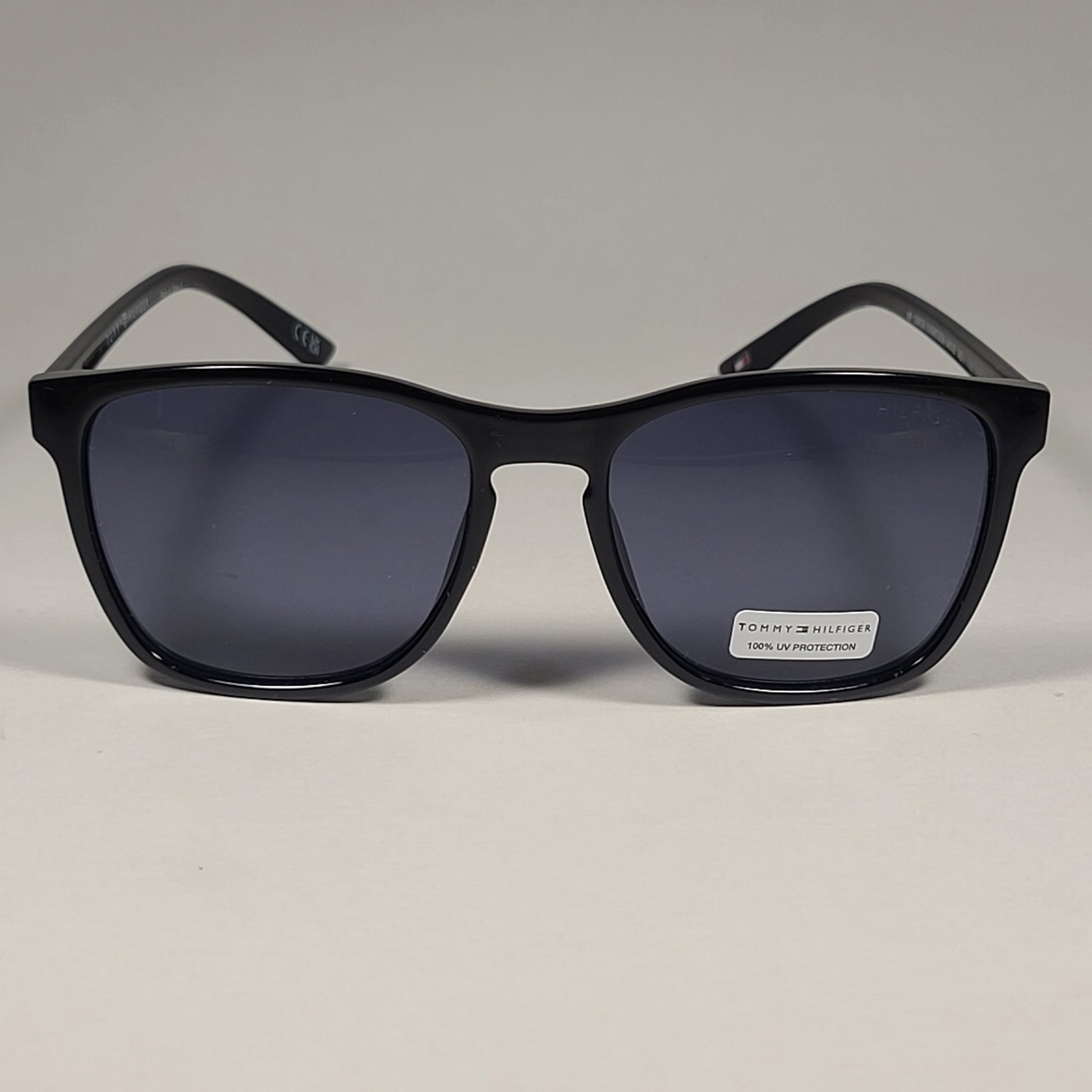 Tommy Hilfiger Moro MP OM626 Keyhole Sunglasses Black Frame Gray Lens - Sunglasses