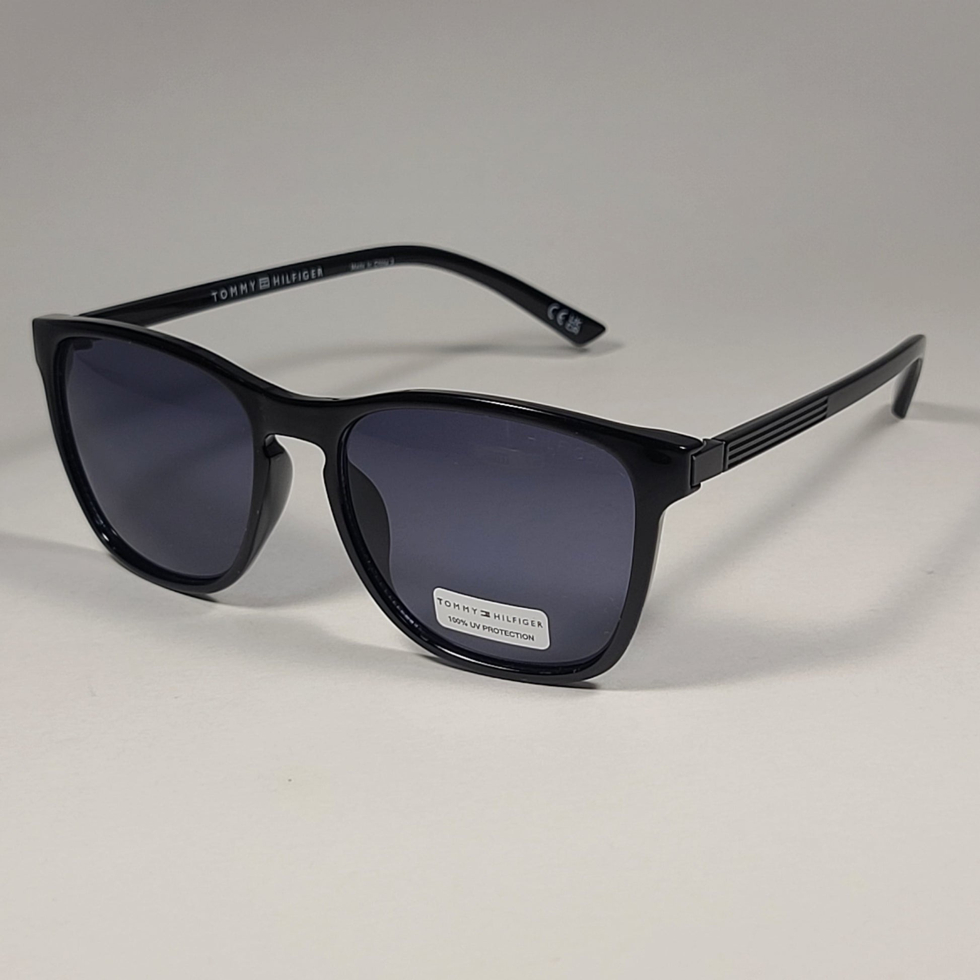 Tommy Hilfiger Moro MP OM626 Keyhole Sunglasses Black Frame Gray Lens - Sunglasses