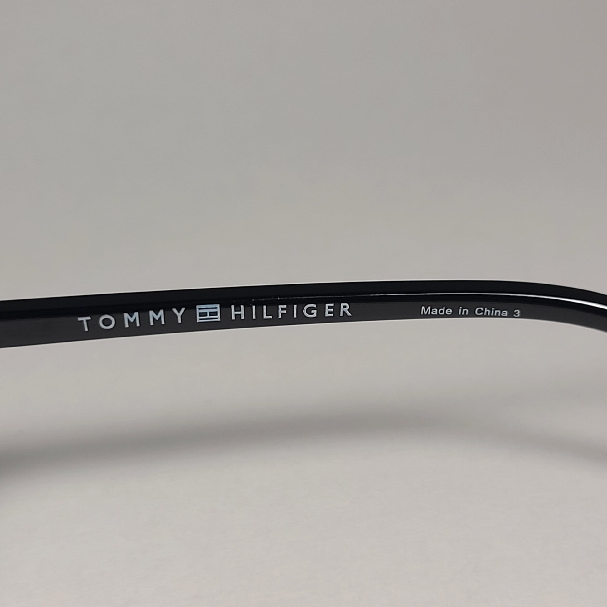 Tommy Hilfiger Moro MP OM626 Keyhole Sunglasses Black Frame Gray Lens - Sunglasses