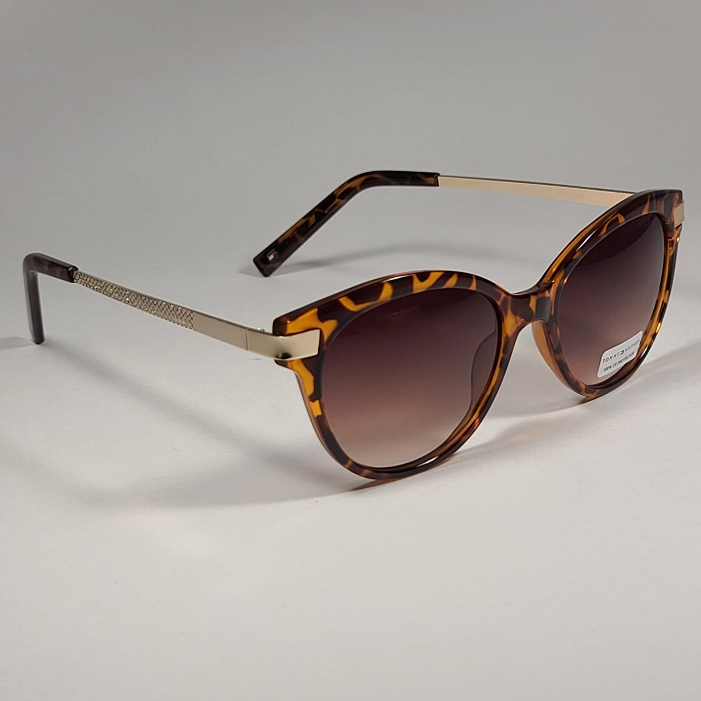 Tommy Hilfiger Kourtney WP OL462 Sunglasses Brown Tortoise Gold Brown Gradient - Sunglasses