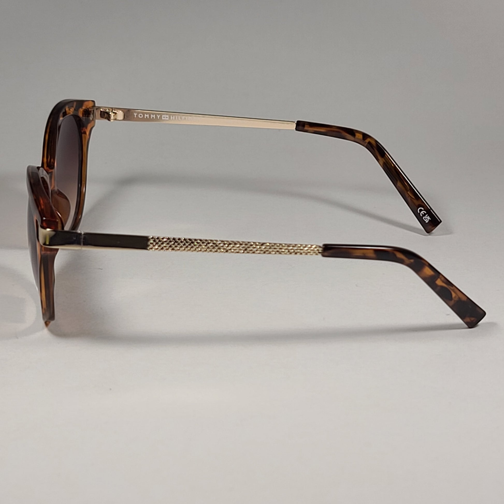 Tommy Hilfiger Kourtney WP OL462 Sunglasses Brown Tortoise Gold Brown Gradient - Sunglasses