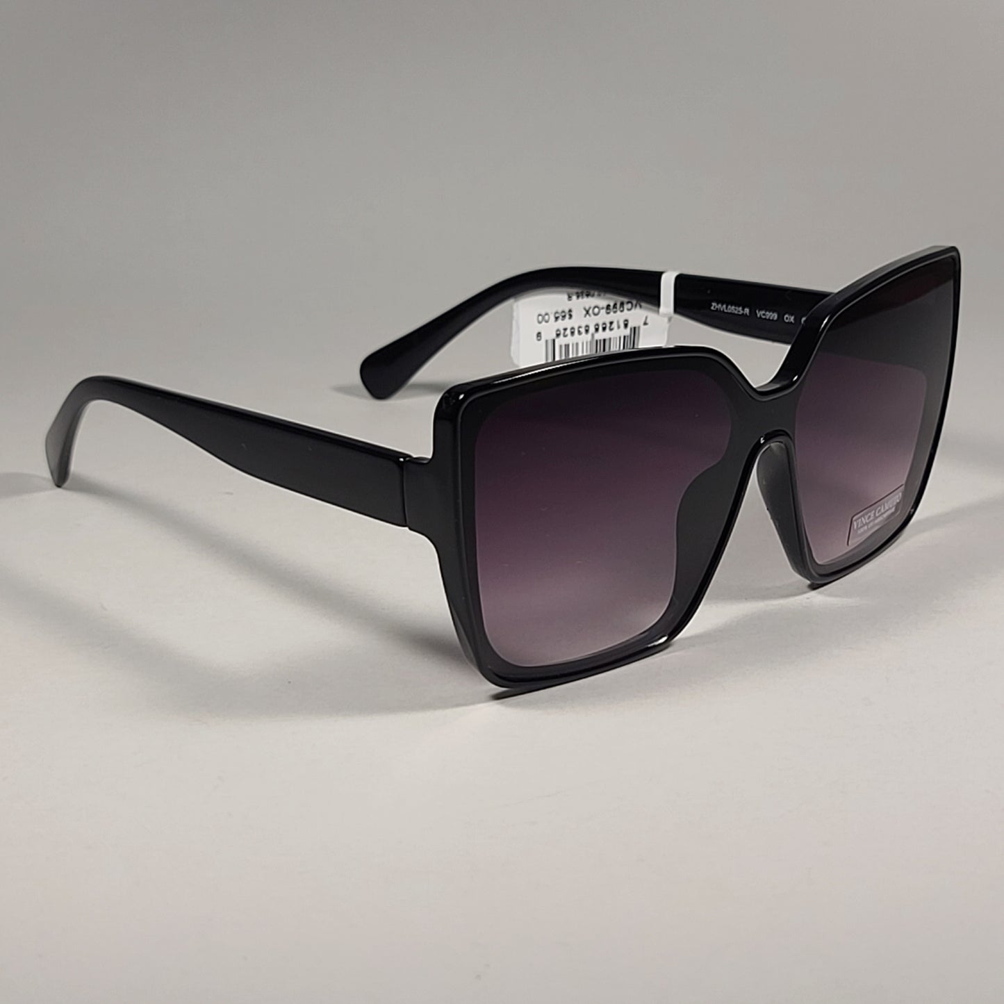 Vince Camuto VC999 OX Butterfly Shield Sunglasses Black Frame Smoke Gradient Lens - Sunglasses