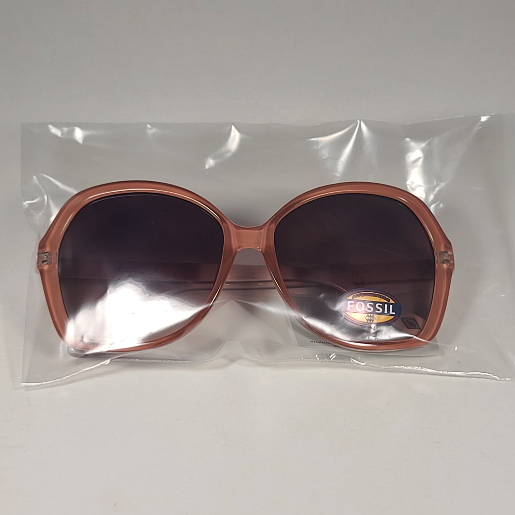 Fossil Oversized Large Butterfly Sunglasses FW155 Nude & Brown Gradient Lens - Sunglasses