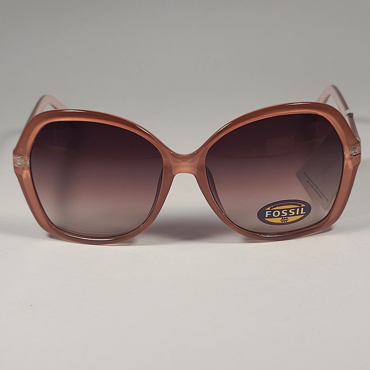 Fossil Oversized Large Butterfly Sunglasses FW155 Nude & Brown Gradient Lens - Sunglasses