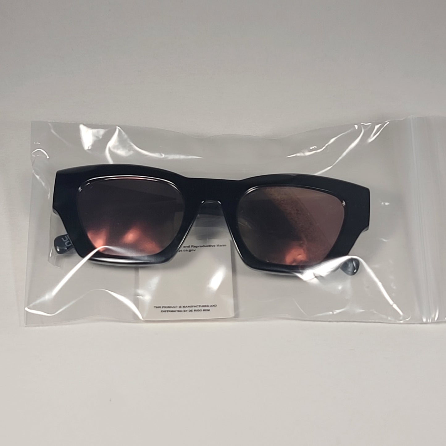 Lucky Brand SLBD131 BLACK Cat Eye Sunglasses Black Frame Orange Yellow Mirror Lens