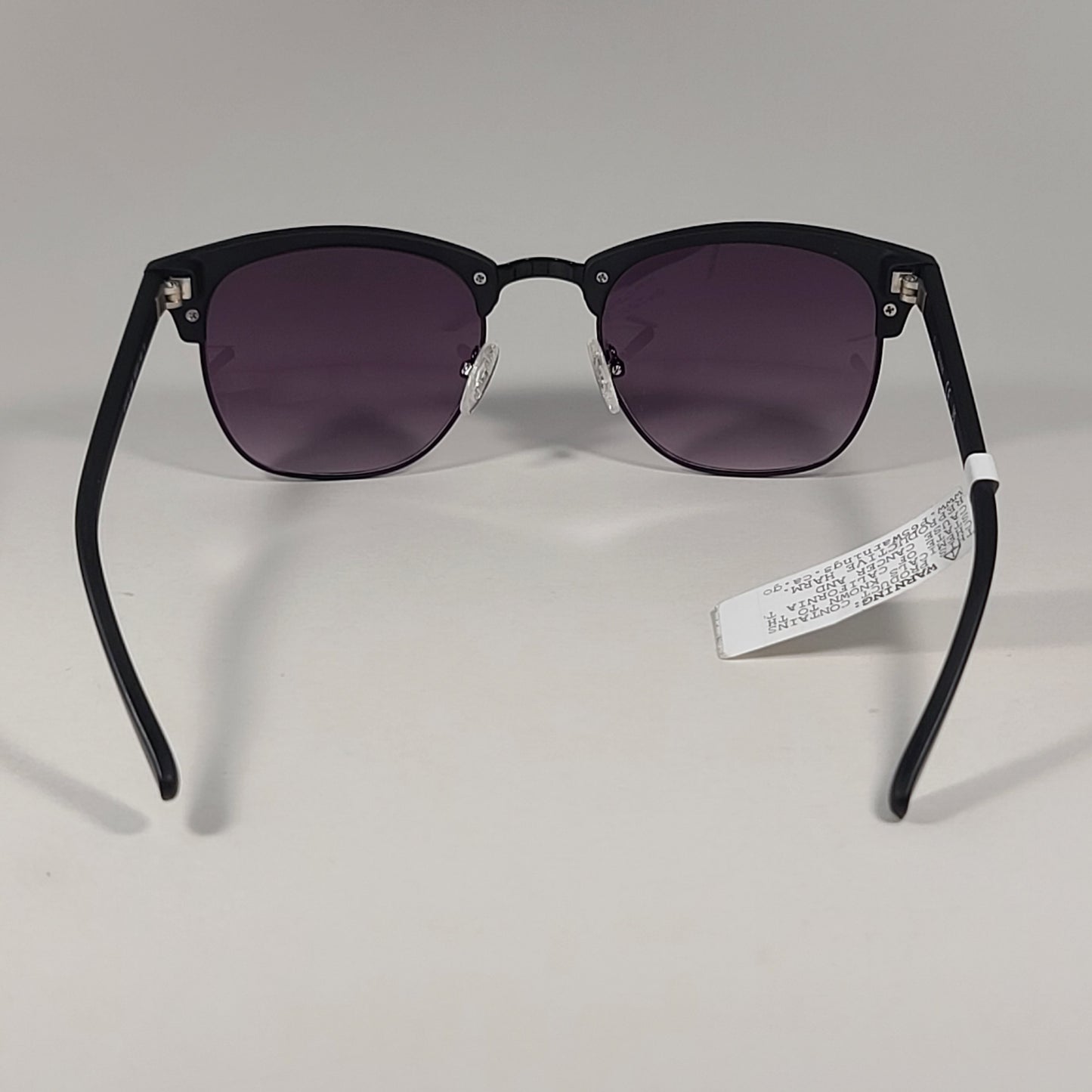 Guess Square Club Sunglasses Matte Black Frame Smoke Gradient Lens GF0170 02B - Sunglasses