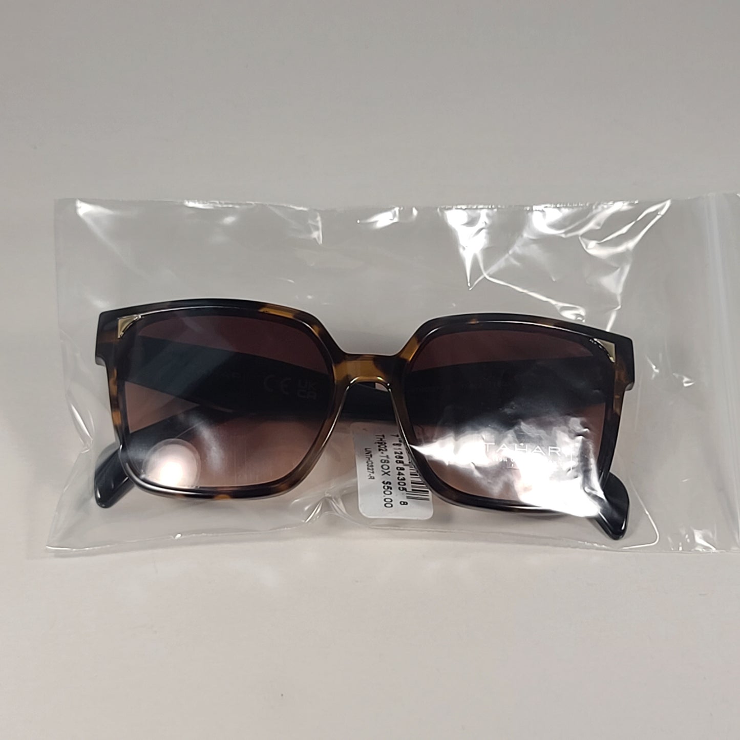 Tahari Designer Sunglasses Tortoise Brown Black & Brown Gradient TH902 TSOX - Sunglasses