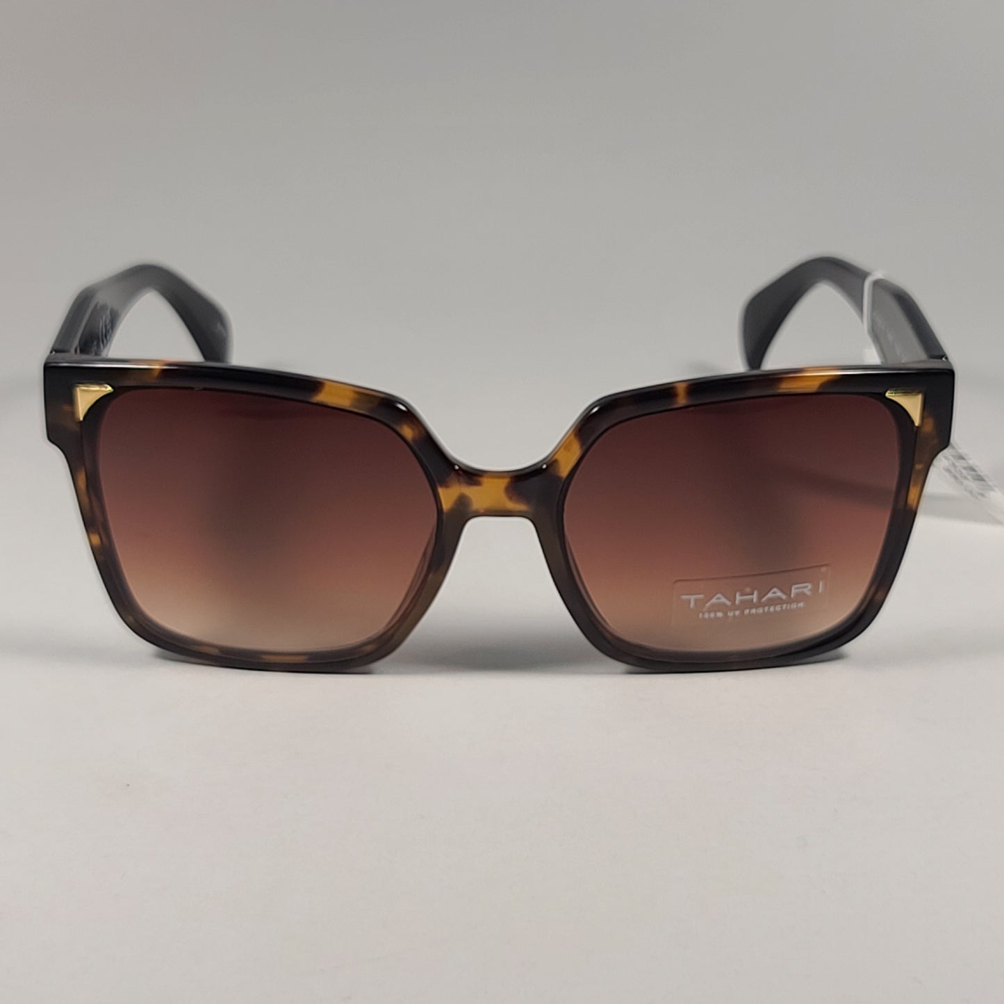 Tahari Designer Sunglasses Tortoise Brown Black & Brown Gradient TH902 TSOX - Sunglasses