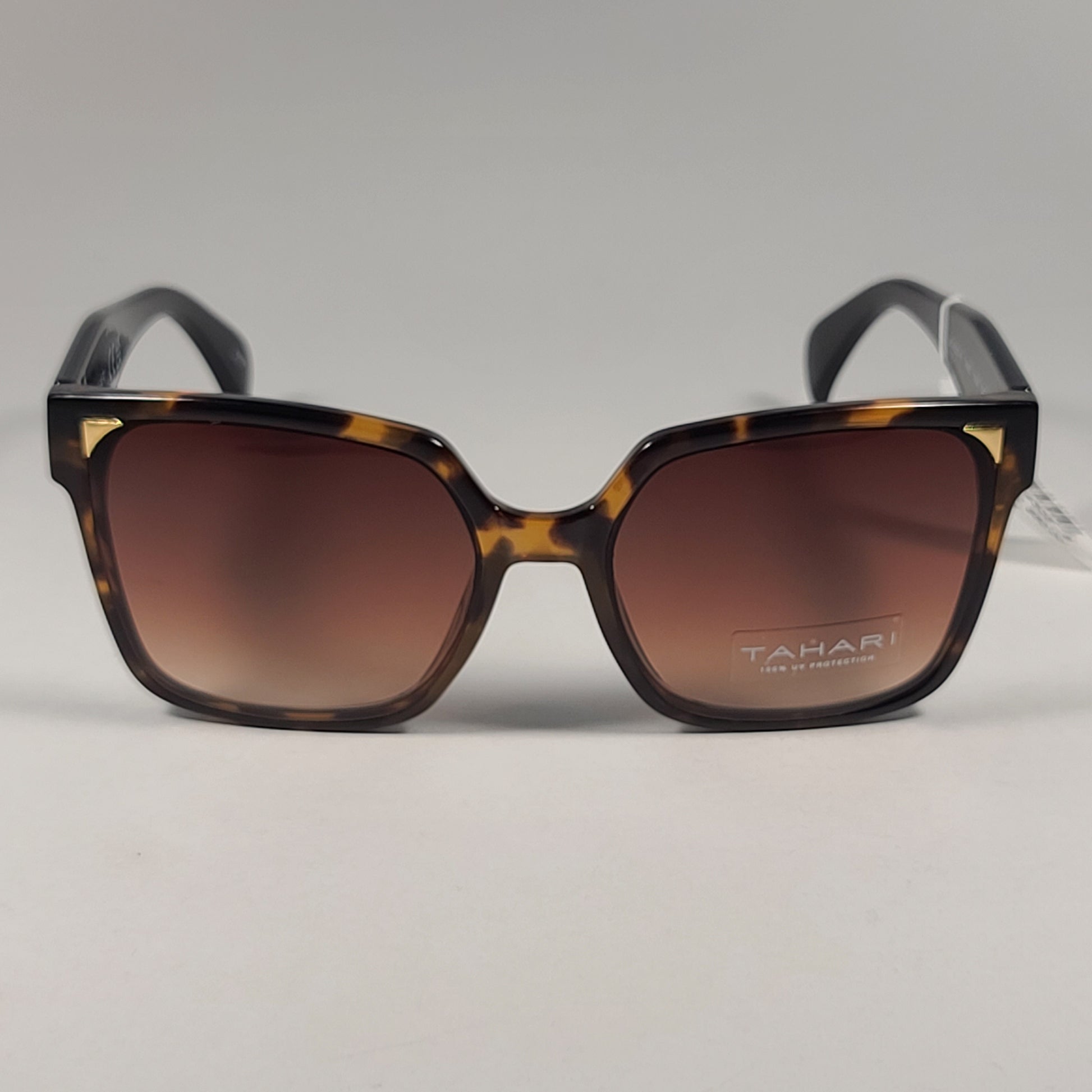 Tahari Designer Sunglasses Tortoise Brown Black & Brown Gradient TH902 TSOX - Sunglasses