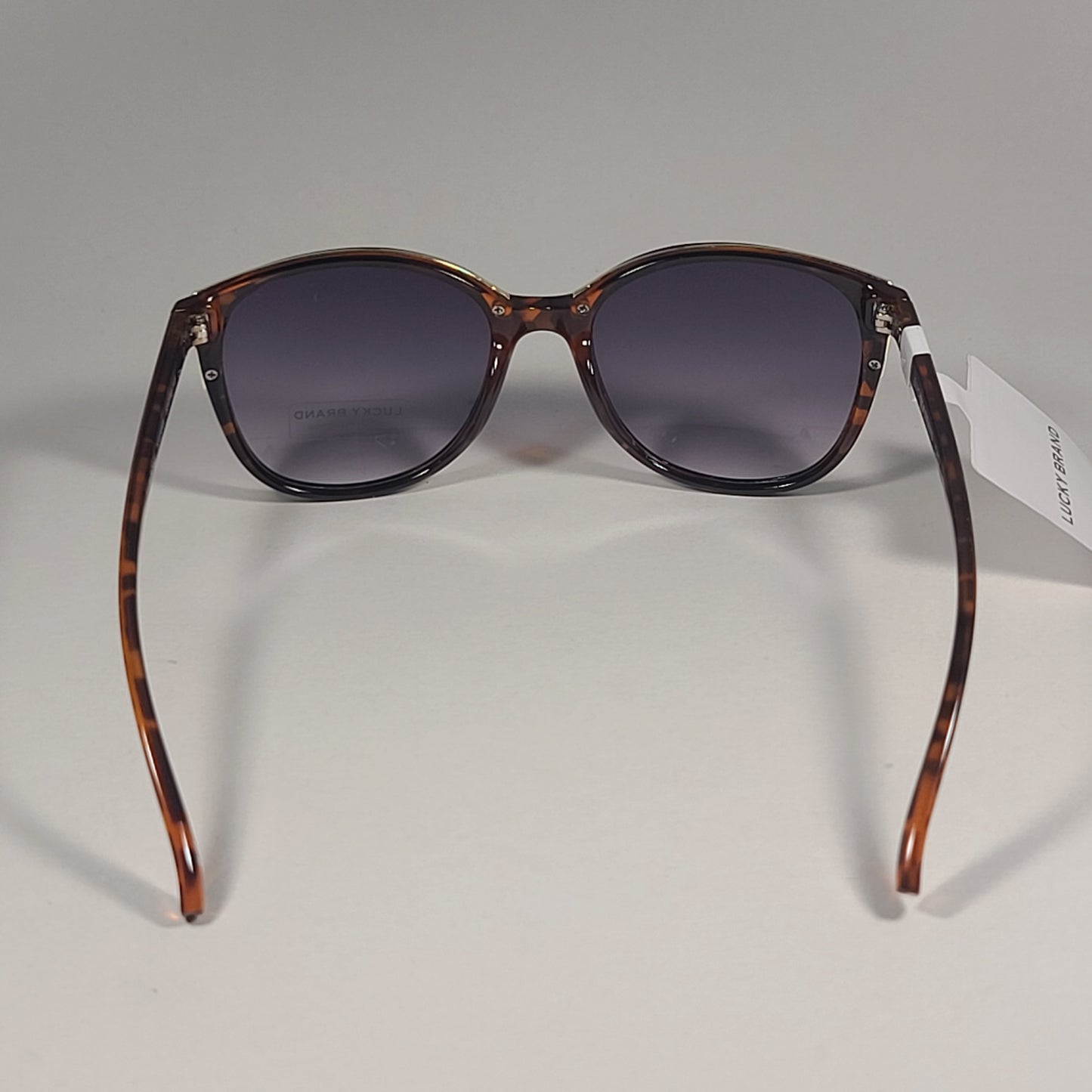 Lucky Brand SLBD101 Cat Eye Sunglasses Havana Tortoise Frame Smoke Gradient Lens