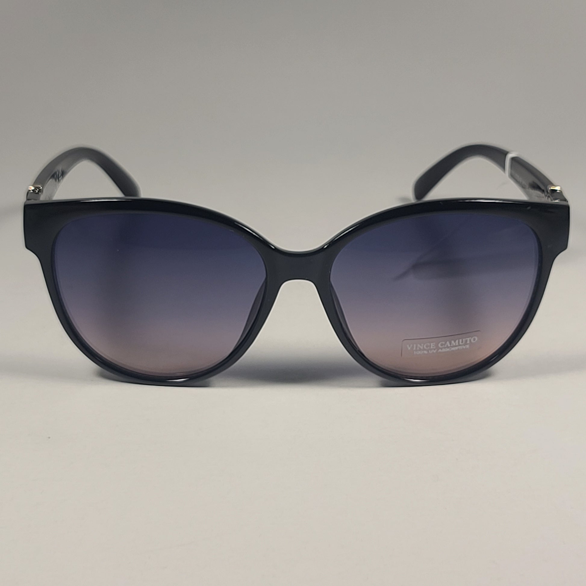 Vince Camuto VC1085 OX Cat Eye Sunglasses Shiny Black Frame Smoke Gradient Lens