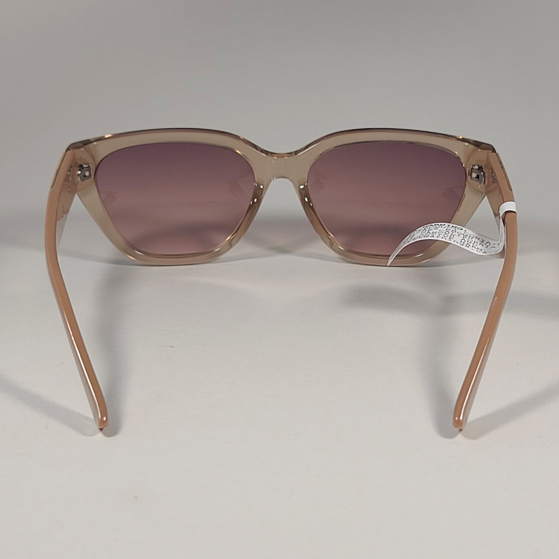 Guess GO0004 52F Cat Eye Sunglasses Nude And Crystal Frame Brown Gradient Lens