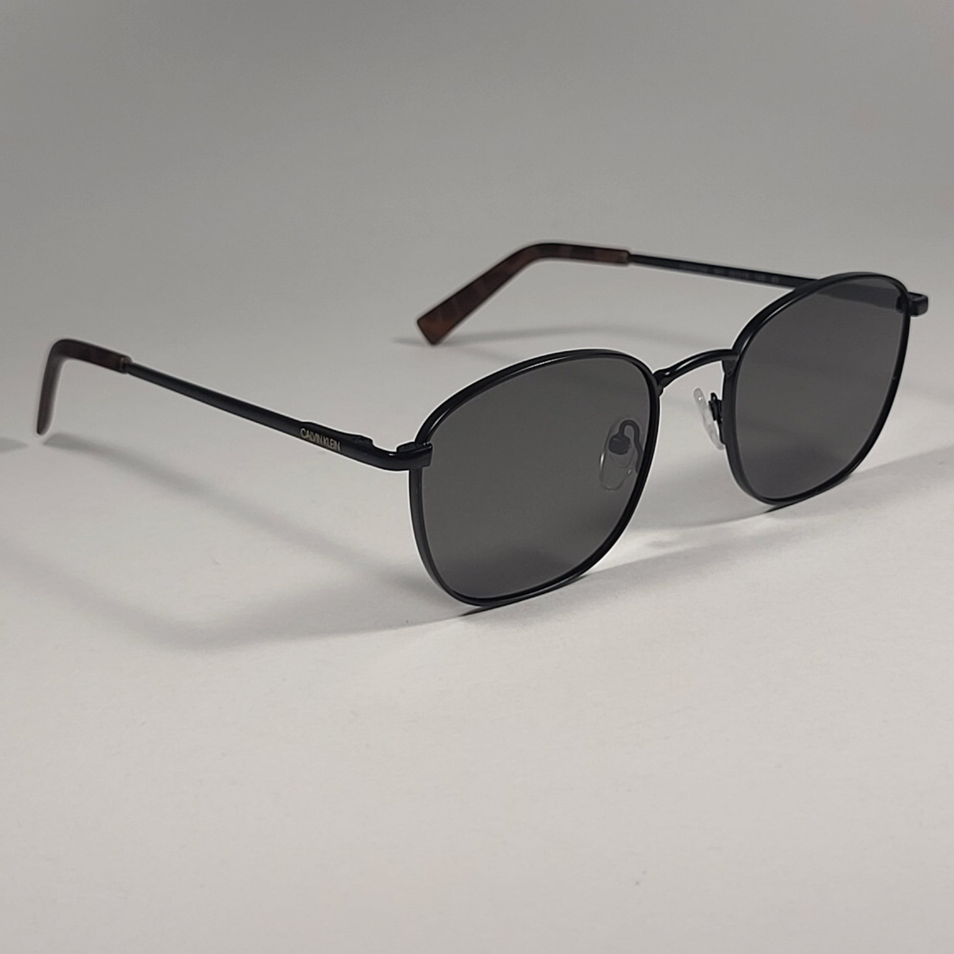 Calvin Klein CK20122S 001 Designer Sunglasses Matte Black With Green Tinted Lens