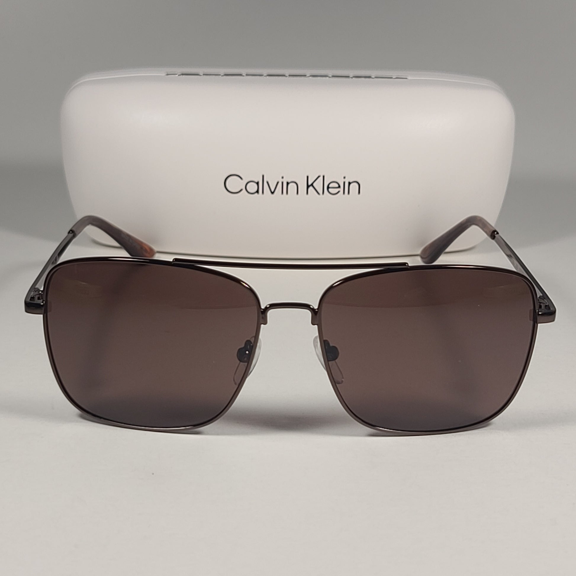 Calvin Klein Navigator Sunglasses CK19136S 200 Brown Frame Lens 57 mm