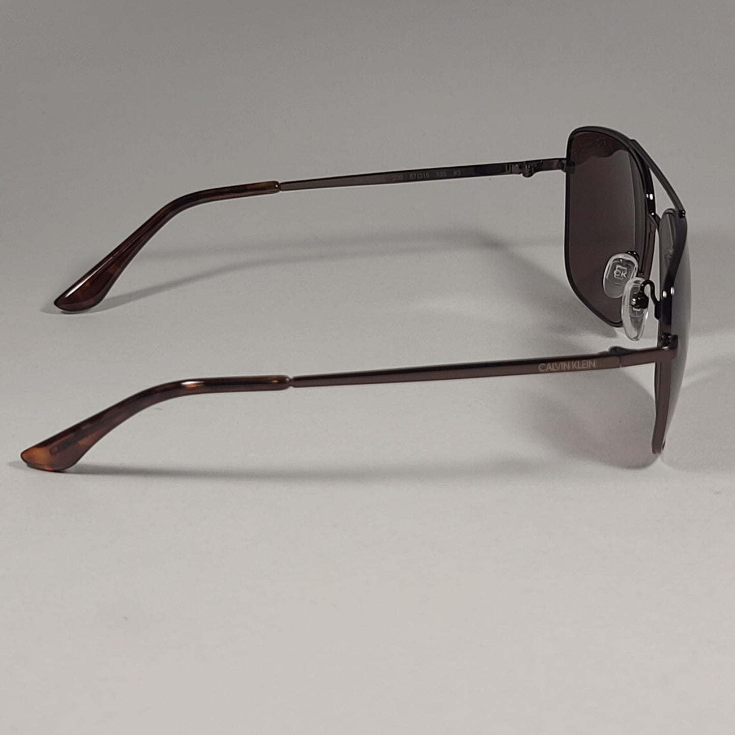 Calvin Klein Navigator Sunglasses CK19136S 200 Brown Frame Lens 57 mm