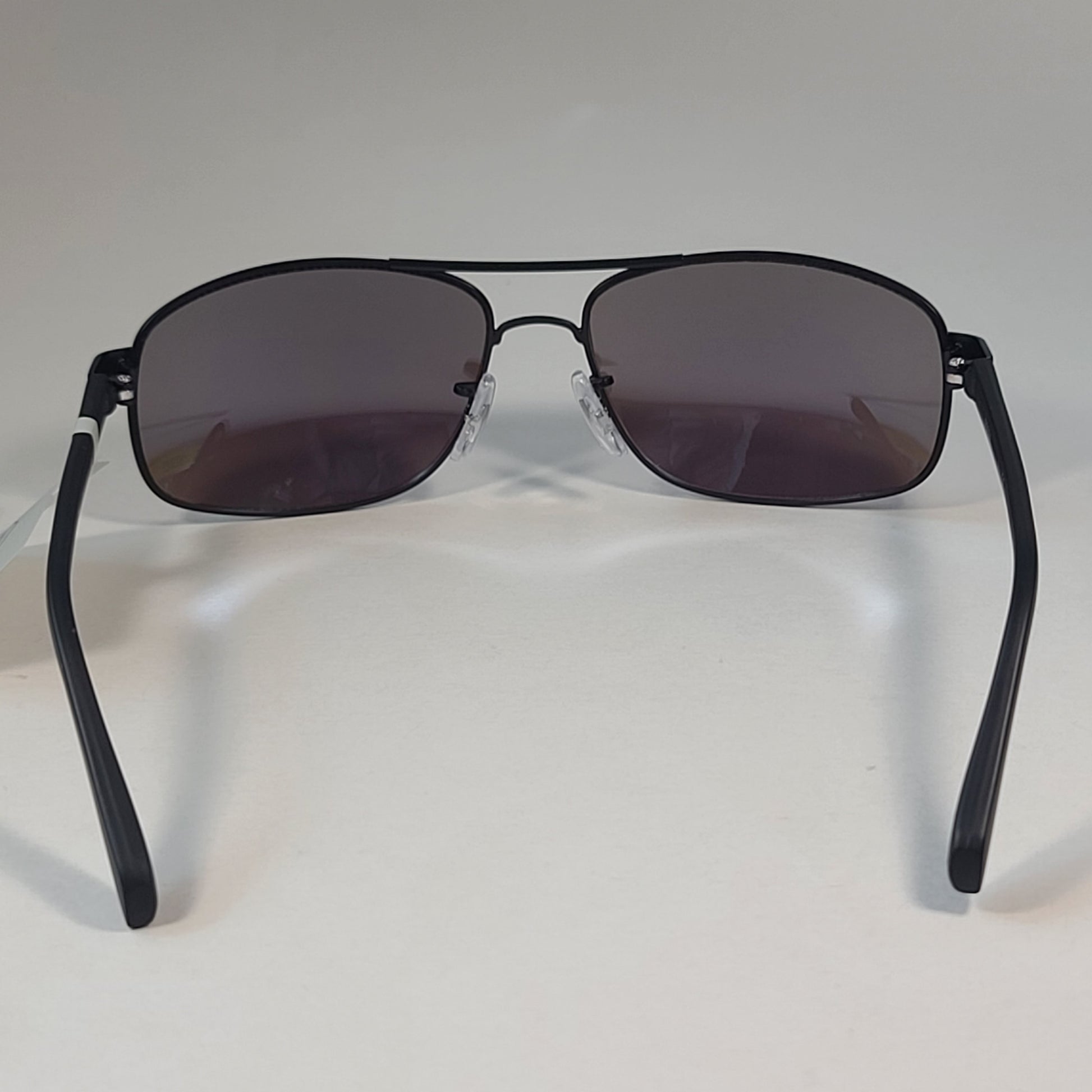 Fossil FM87 Navigator Sunglasses Matte Black Frame Ultraviolet Mirror Lens 60mm